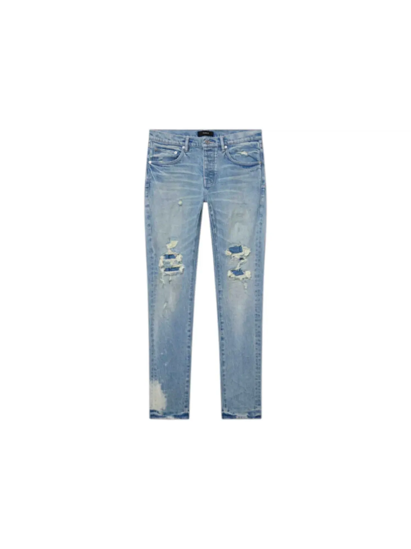 Мужские узкие джинсы Skinny Garda Repair Purple Brand — изображение 1 из 1, синий