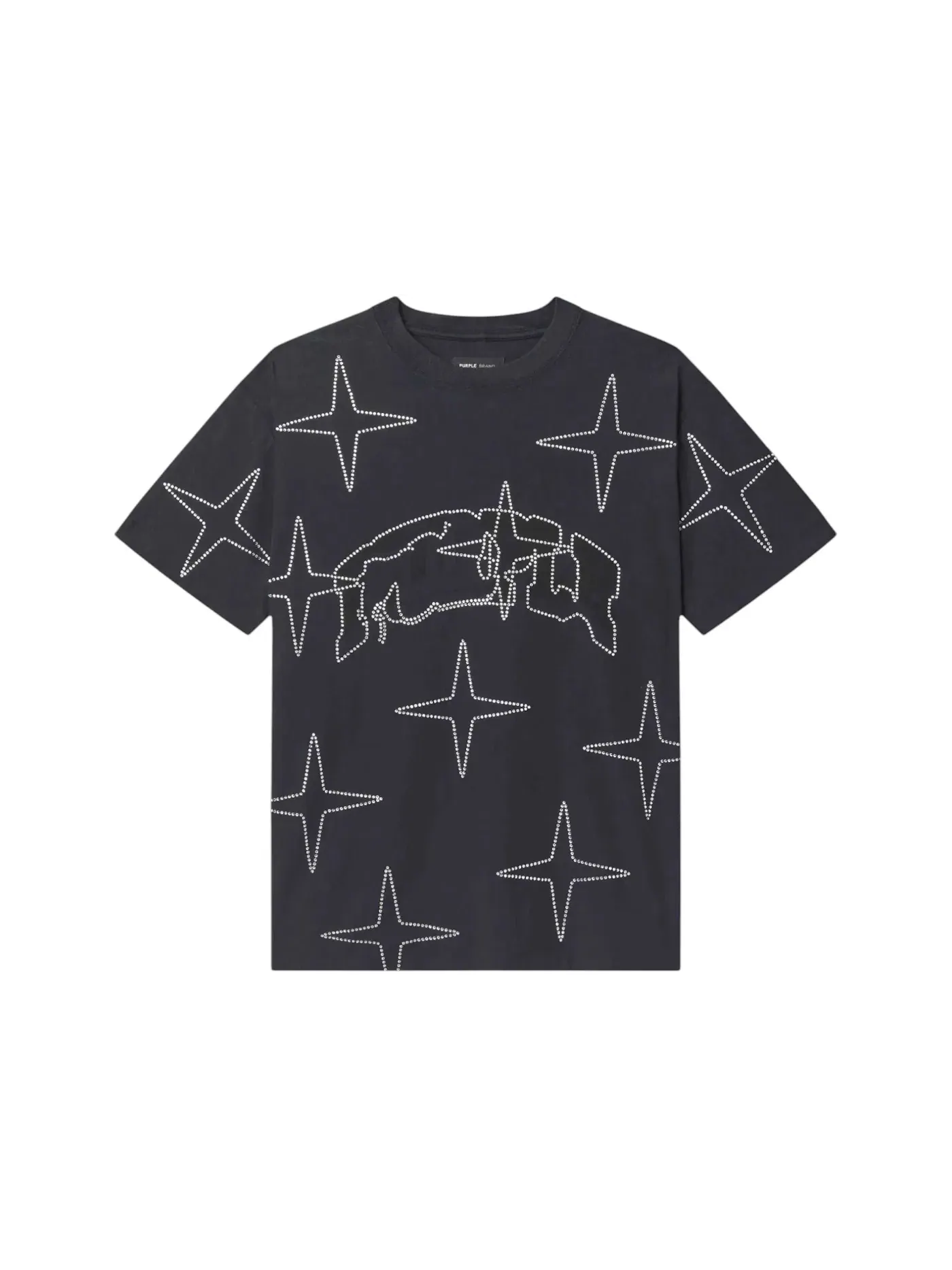 Мужская футболка с текстурой Tee Purple Brand — изображение 1 из 1, черный