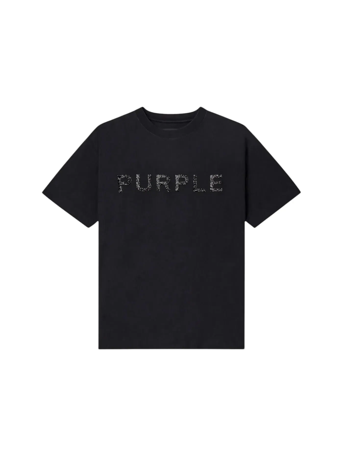 Мужская футболка с фактурным джерси Purple Brand Tee — изображение 1 из 1, черный