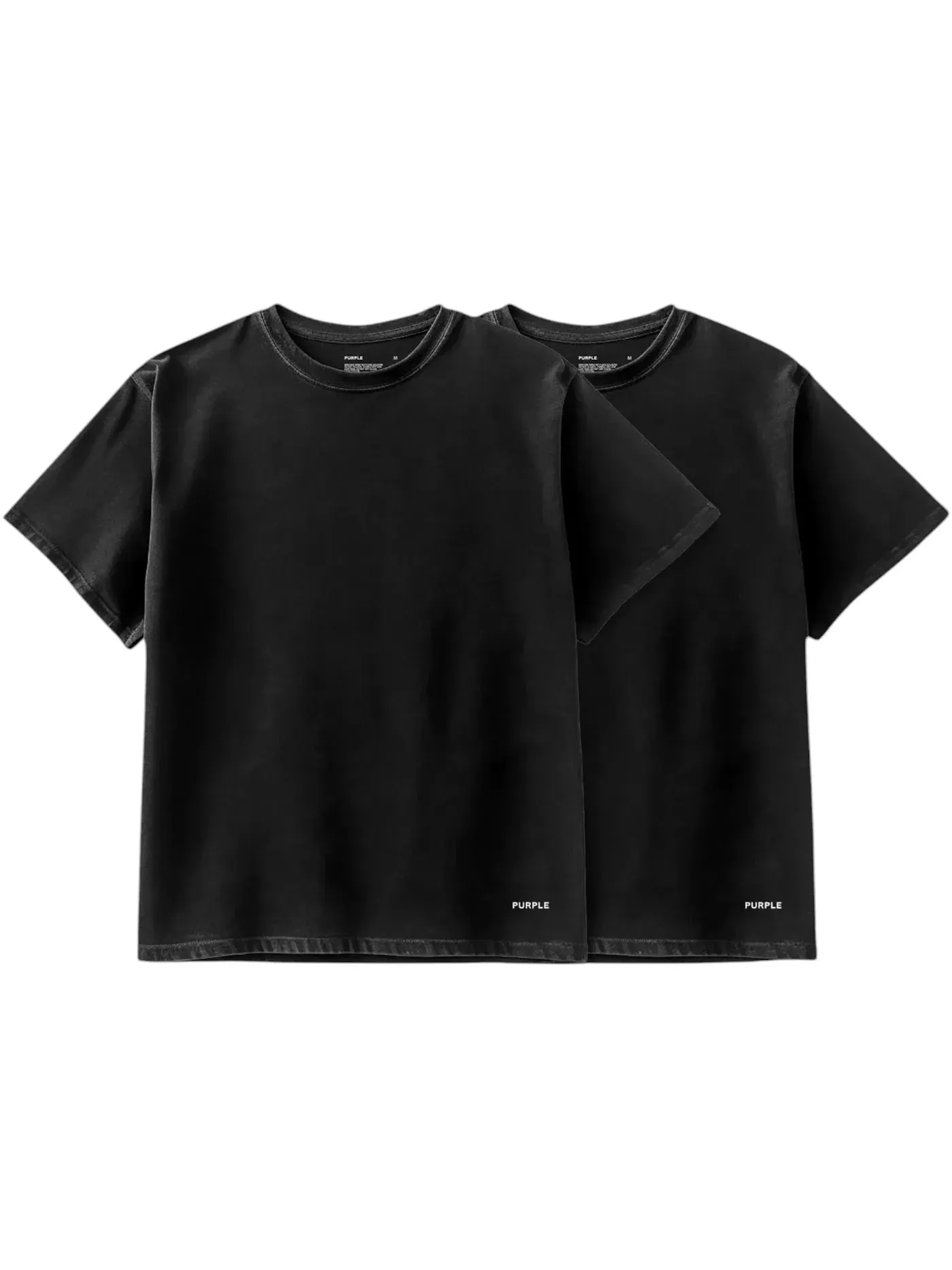 Мужская футболка с коротким рукавом набор из 2 штук Tee Purple Brand — изображение 1 из 1, черный