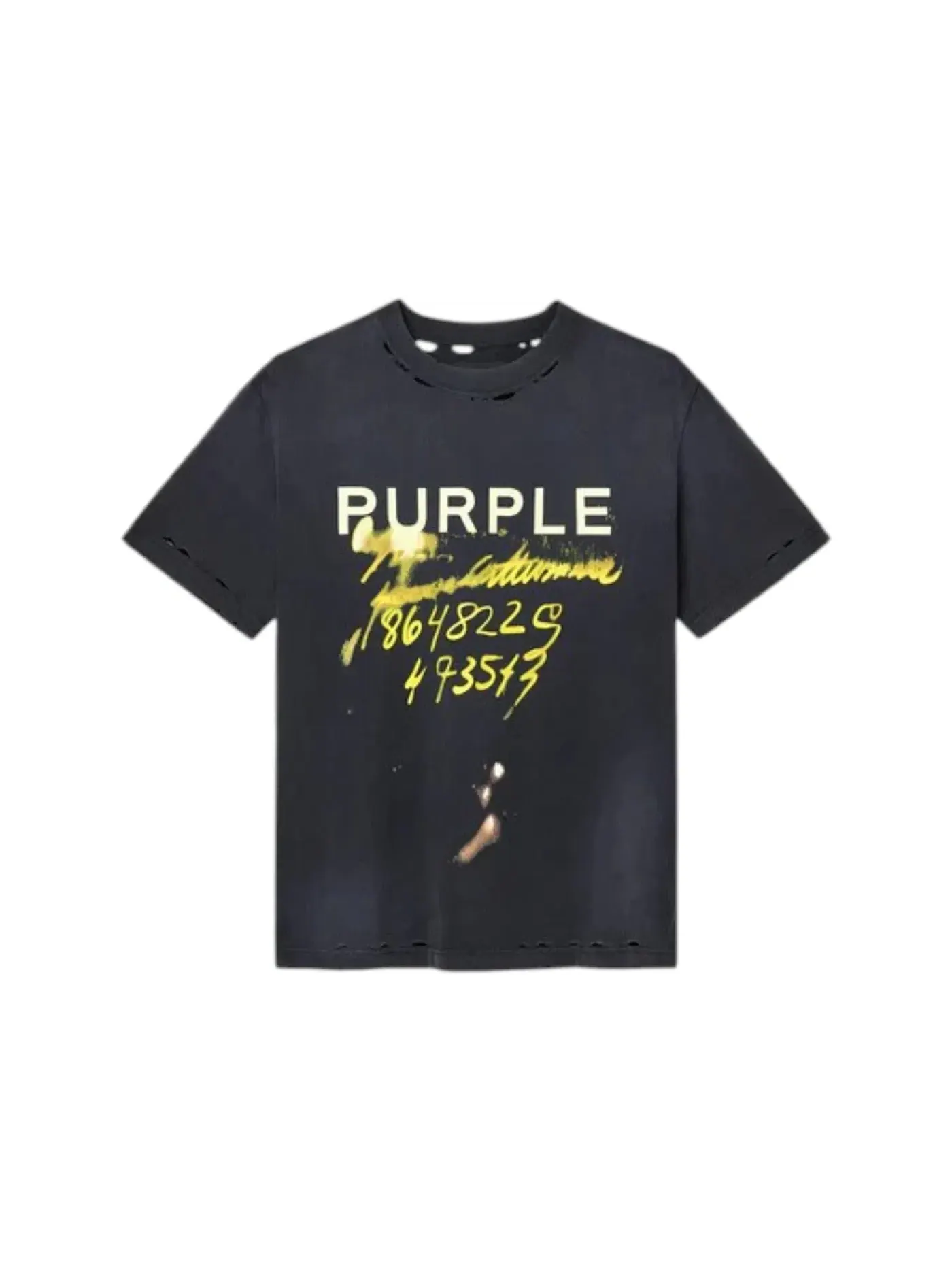 Мужская футболка с принтом Tee Purple Brand — изображение 1 из 1, черный