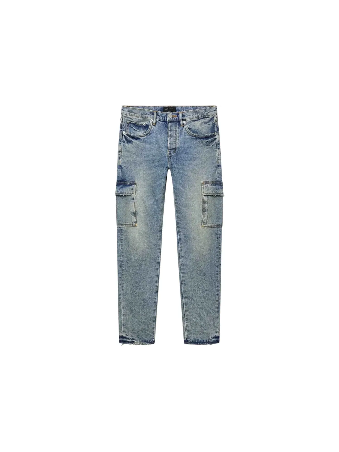 Мужские джинсы скинни карго Purple Brand Jeans — изображение 1 из 1, синий