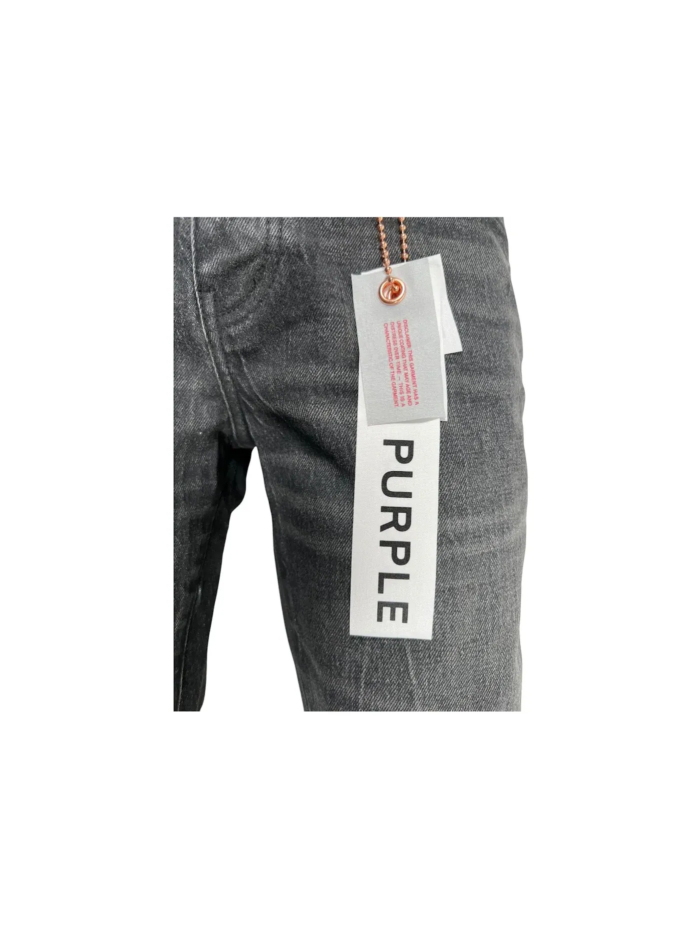 Мужские джинсы клеш с покрытием Super Stack Flare Coated Jean Purple Brand — изображение 3 из 3, черный