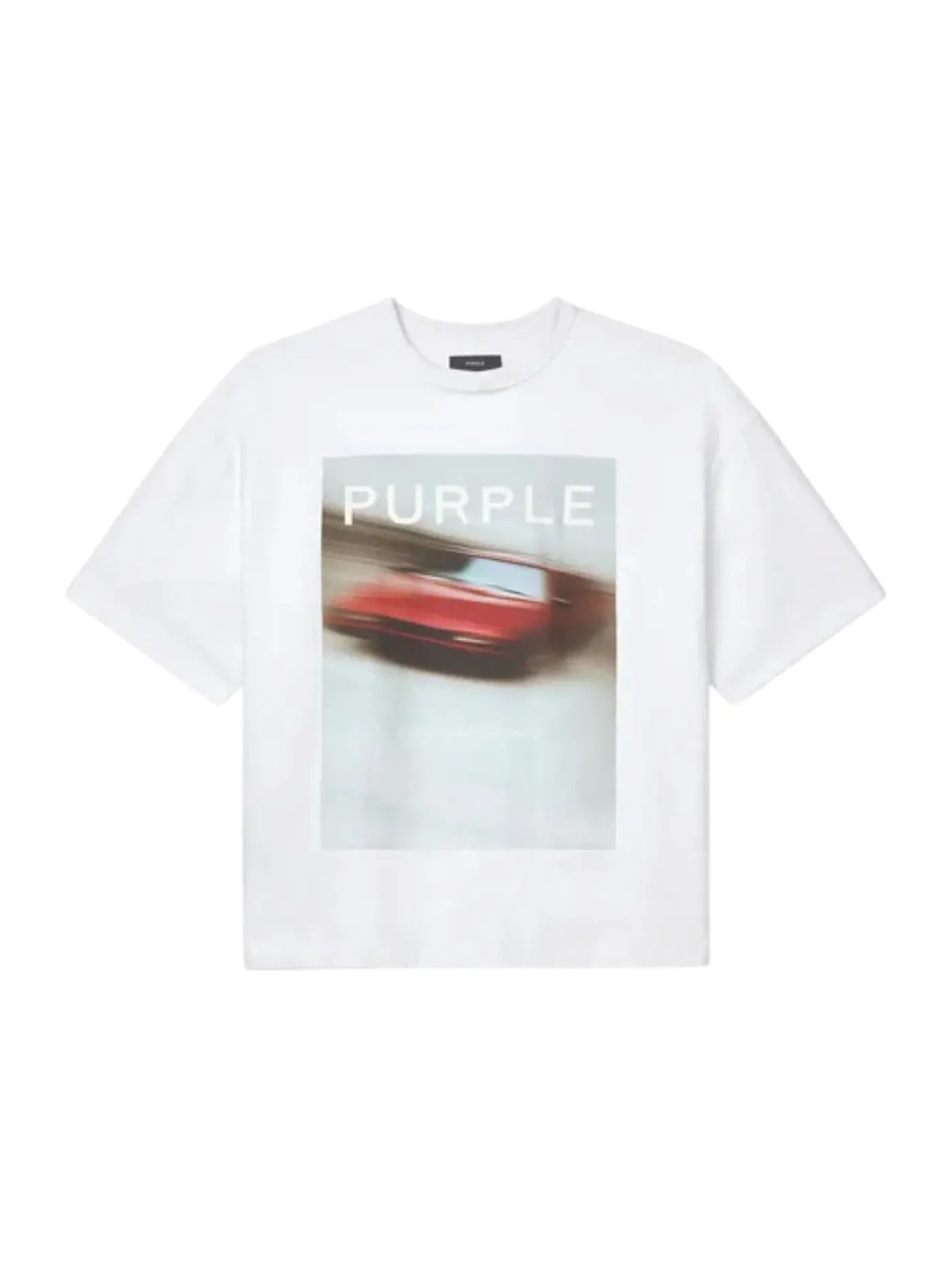 Мужская футболка с принтом Tunnel Vision Tee Purple Brand — изображение 1 из 1, белый