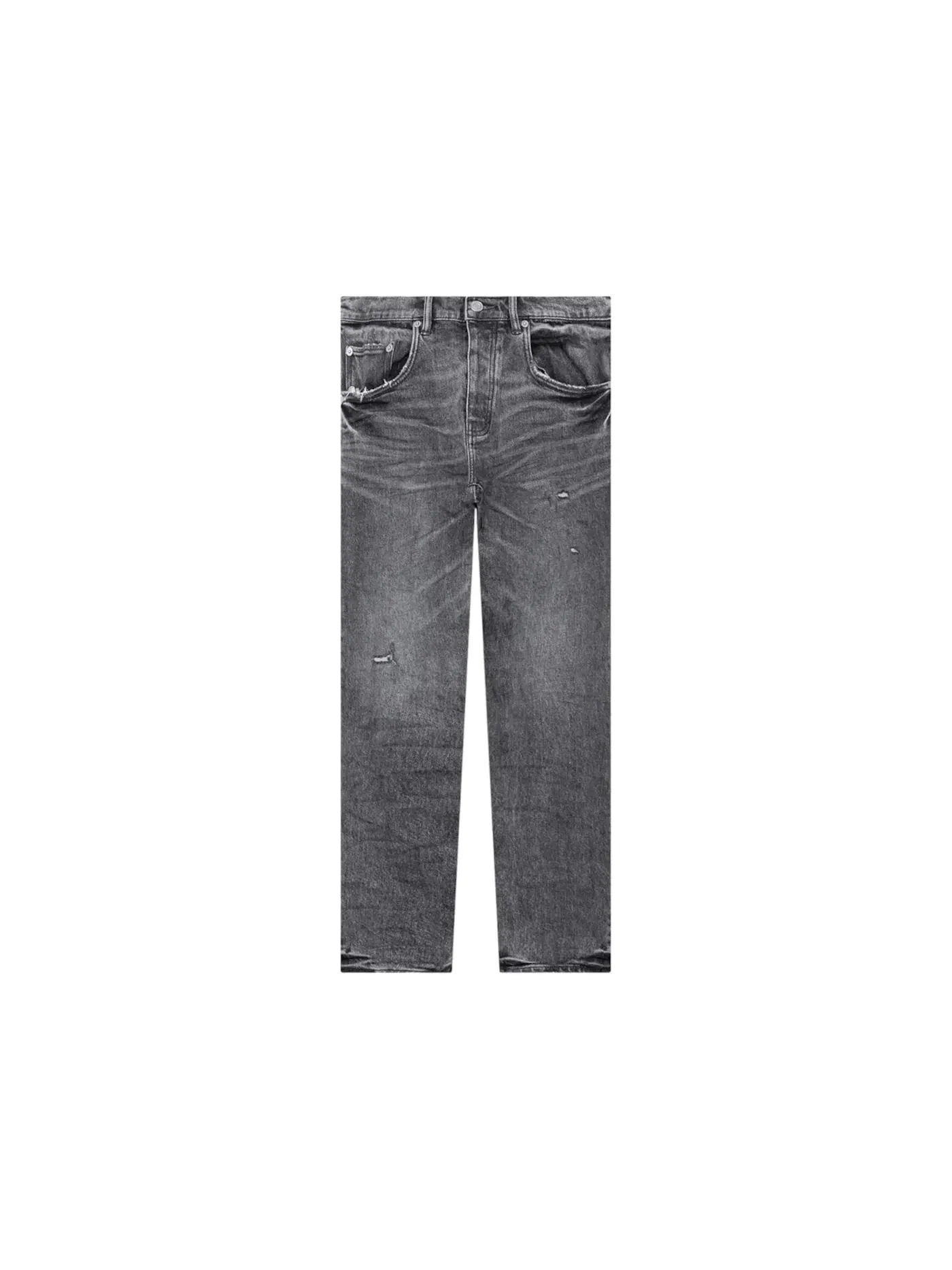 Мужские джинсы с потертостями Purple Brand Jeans — изображение 1 из 1, серый