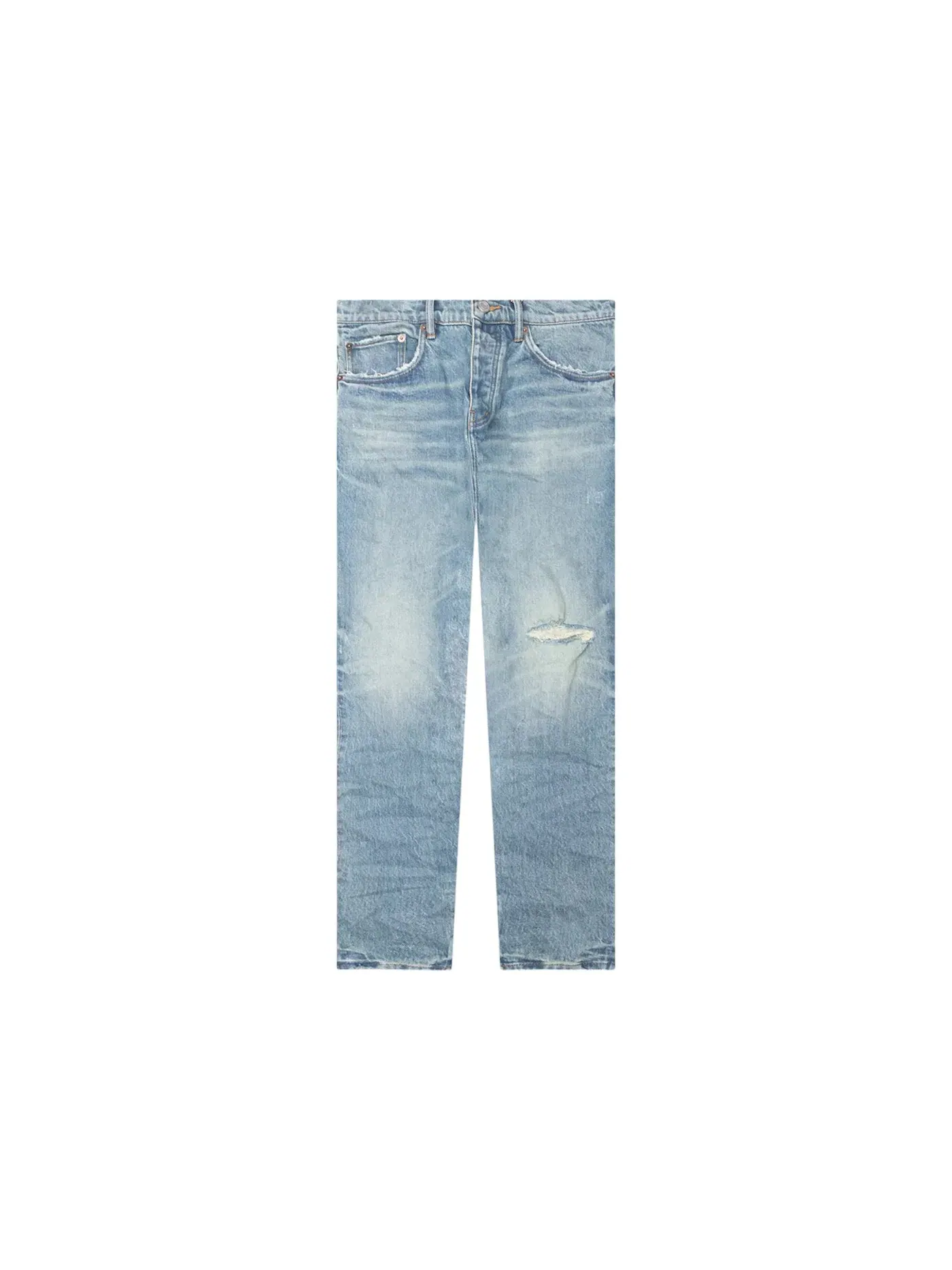Мужские джинсы с потертостями Purple Brand Jeans — изображение 1 из 1, индиго