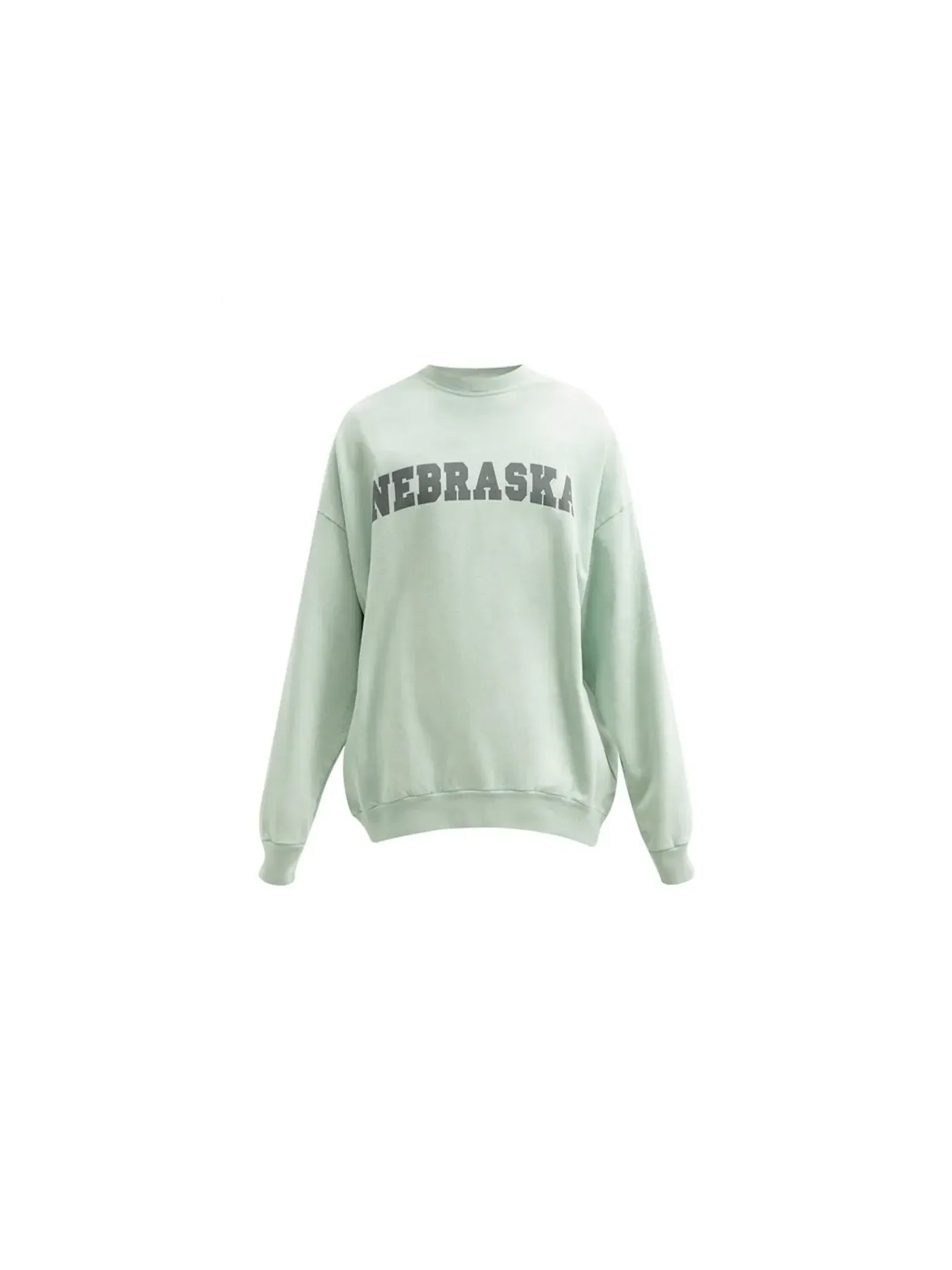 Мужской свитшот с принтом Nebraska Raf Simons — изображение 1 из 1, зеленый