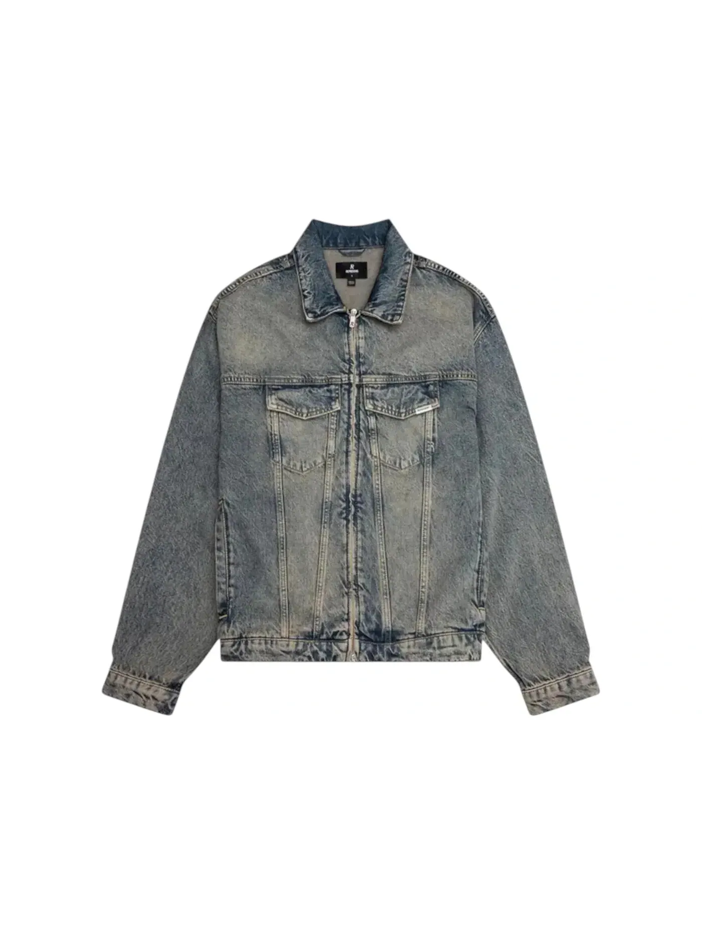 Унисекс джинсовая куртка с принтом Represent R4 Denim Jacket