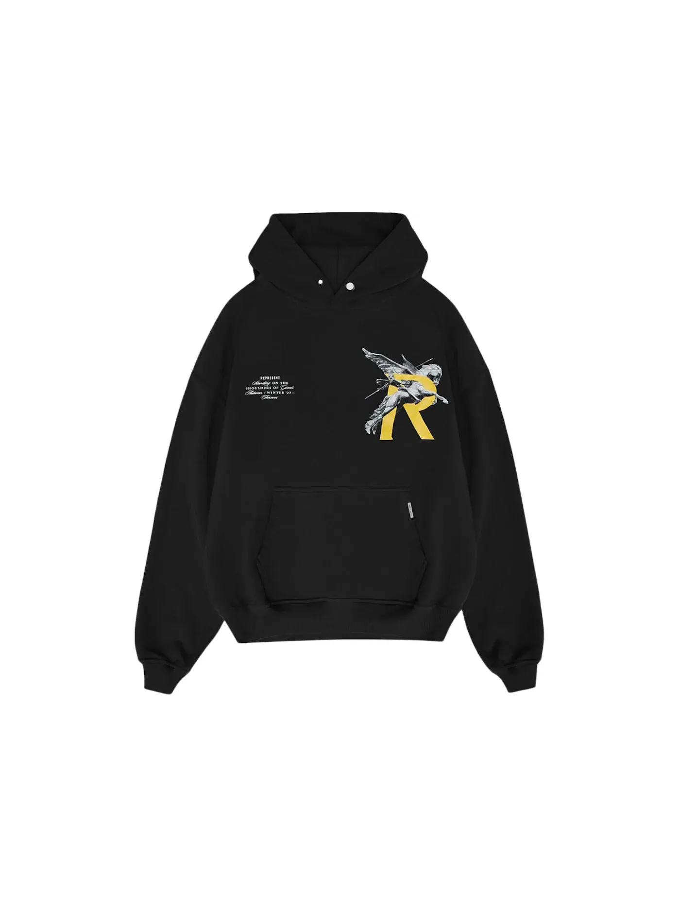 Мужская худи с длинным рукавом Represent Giants Hoodie — изображение 1 из 2, черный