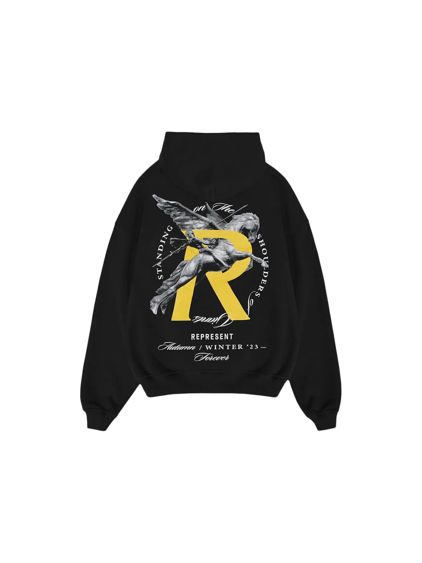 Мужская худи с длинным рукавом Represent Giants Hoodie — изображение 2 из 2, черный