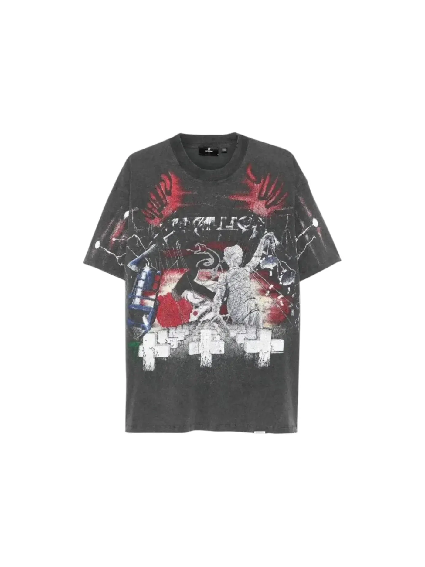 Мужская футболка с принтом Tee Grey Represent — изображение 1 из 1, серый