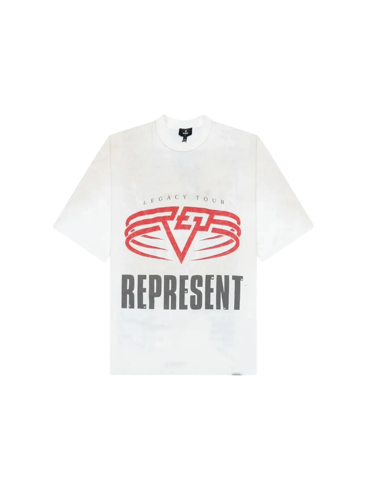 Мужская футболка с принтом Living Legacy Tee Represent, Washed Ecru — изображение 1 из 2