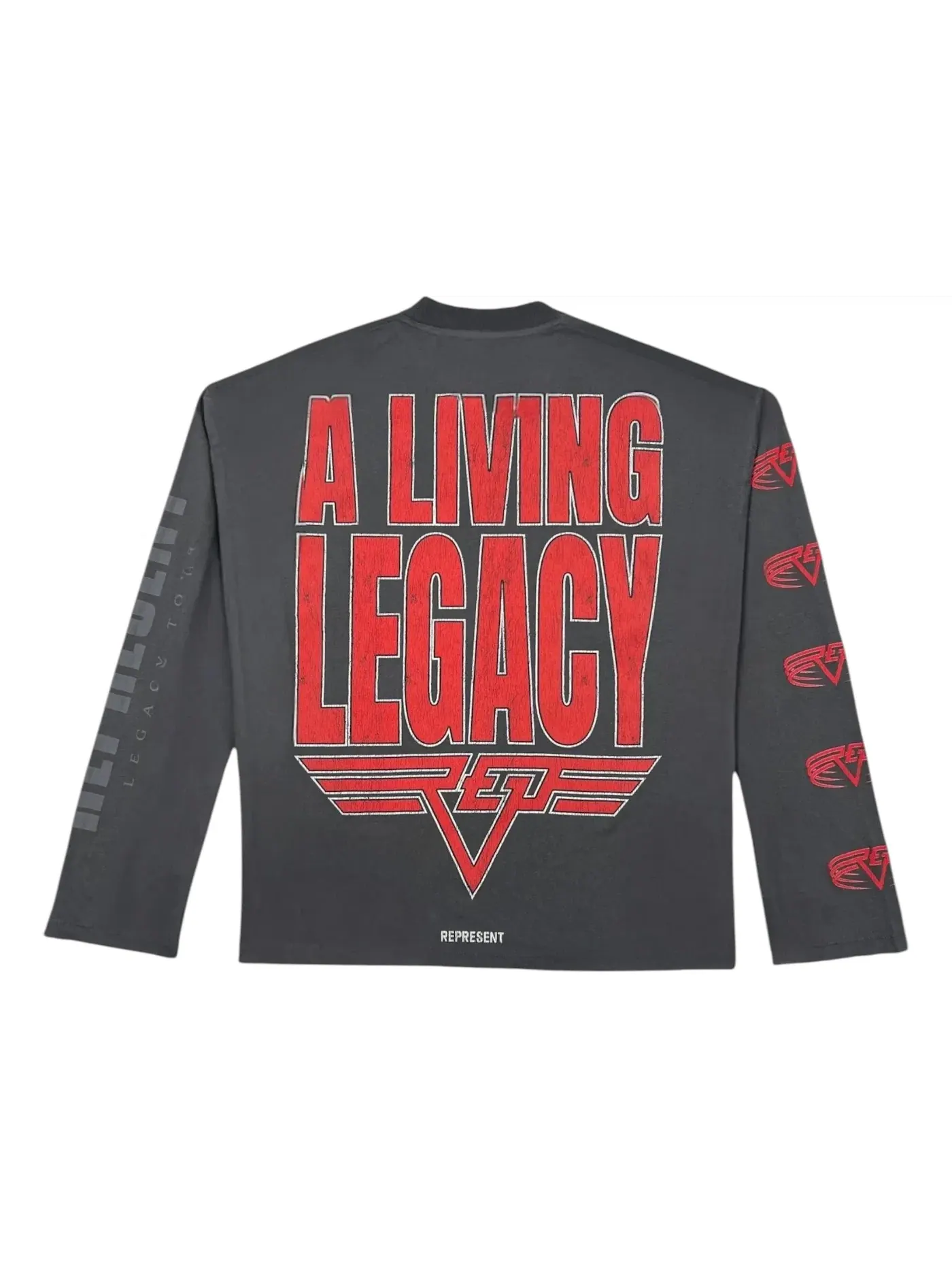 Мужская футболка с длинным рукавом Living Legacy Tour Represent — изображение 2 из 3, серый