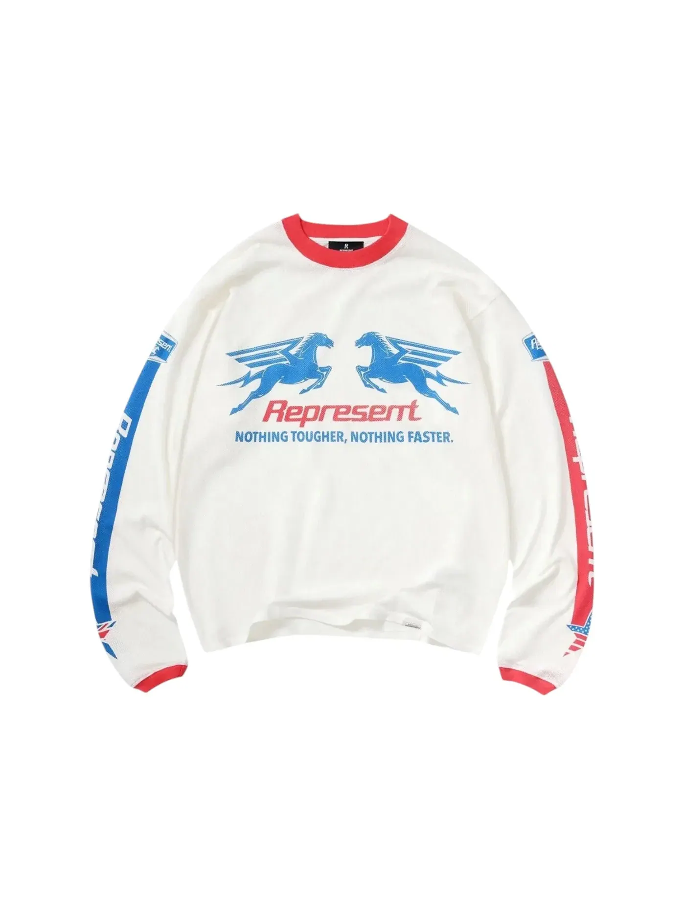 Мужская футболка с длинным рукавом Mesh Pegasus Represent — изображение 1 из 1, белый