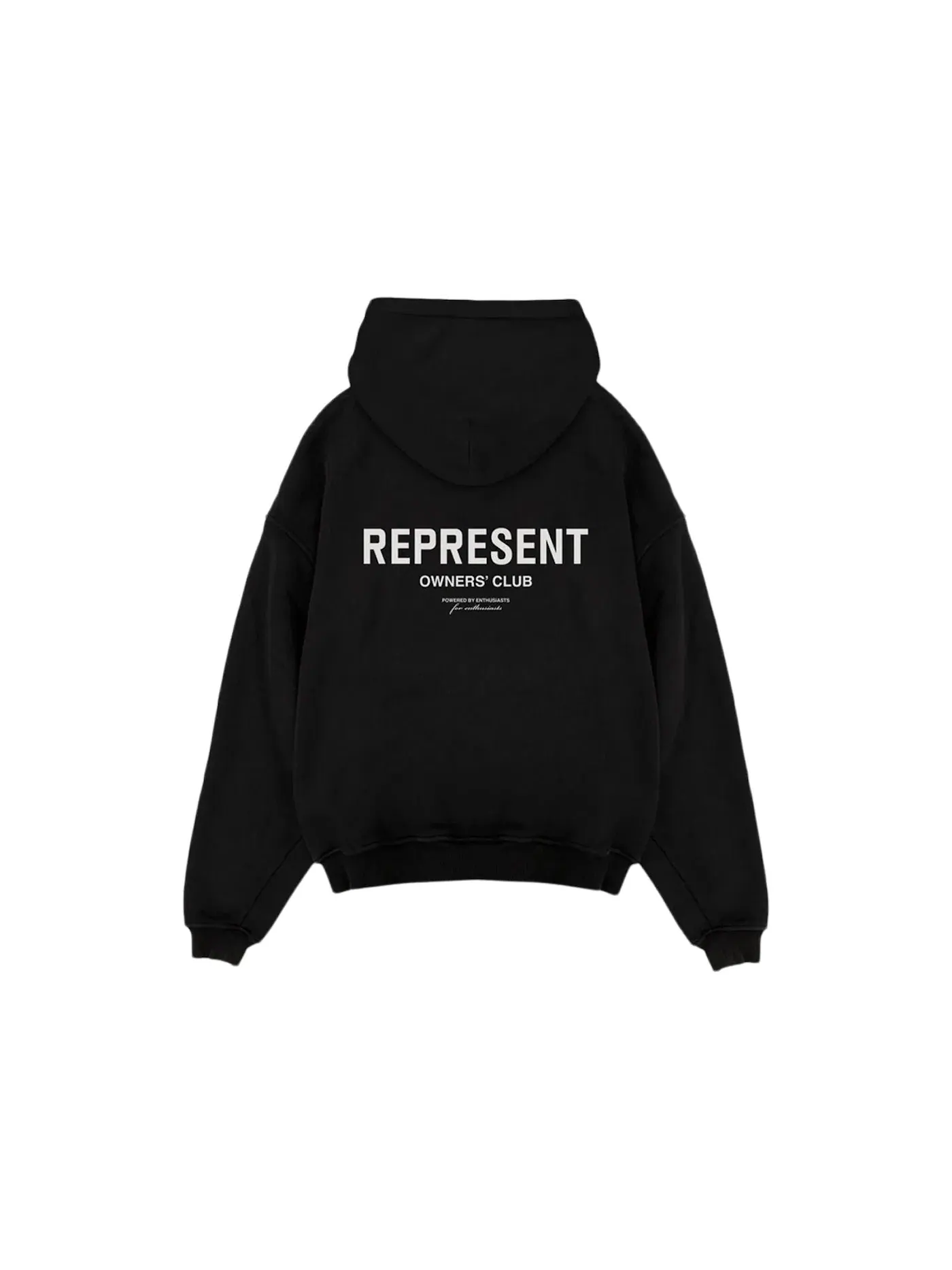 Мужская худи с принтом Owner's Club Represent — изображение 2 из 2, черный