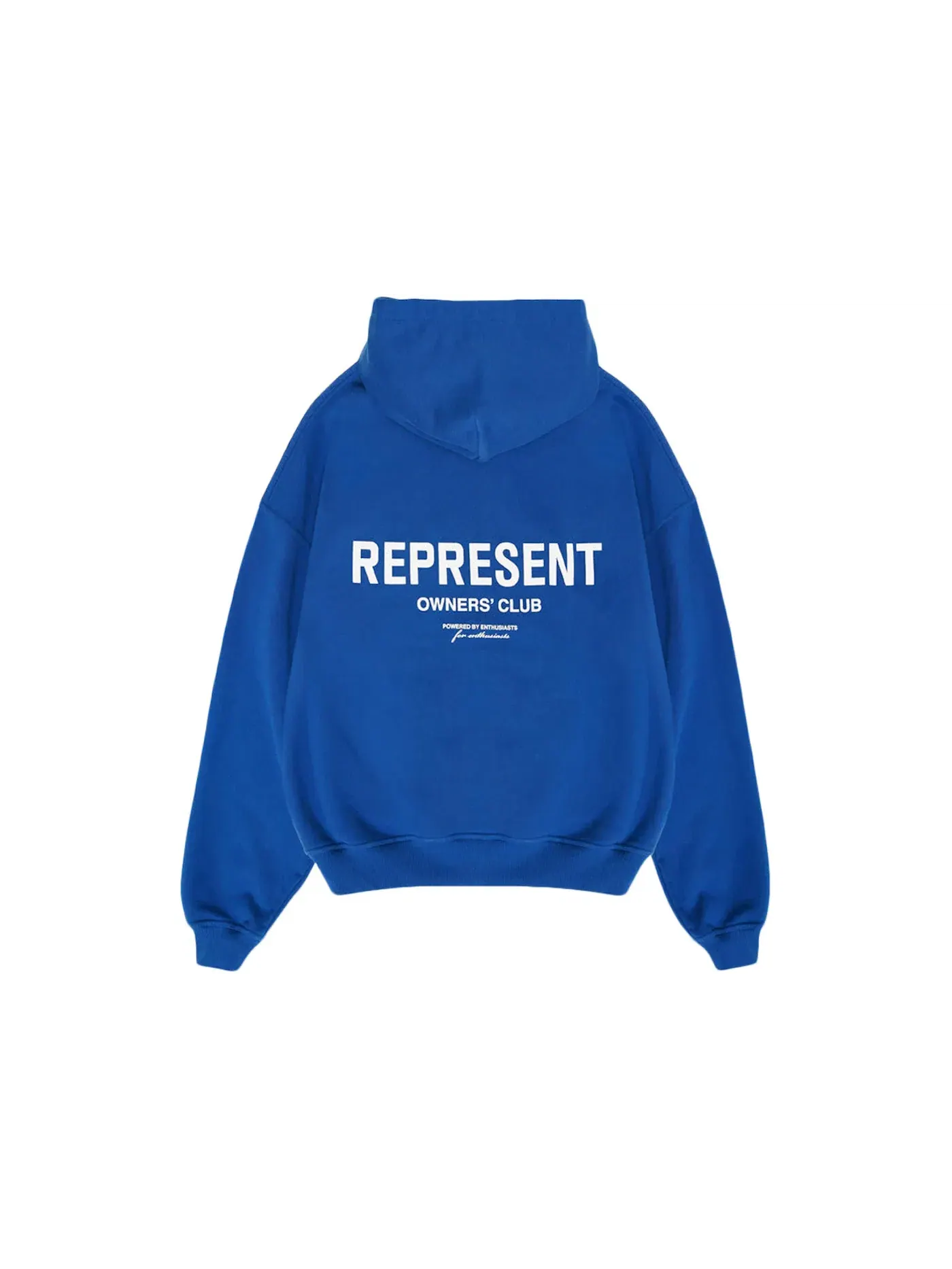 Мужское худи оверсайз Owner's Club Represent — изображение 2 из 2, синий/белый