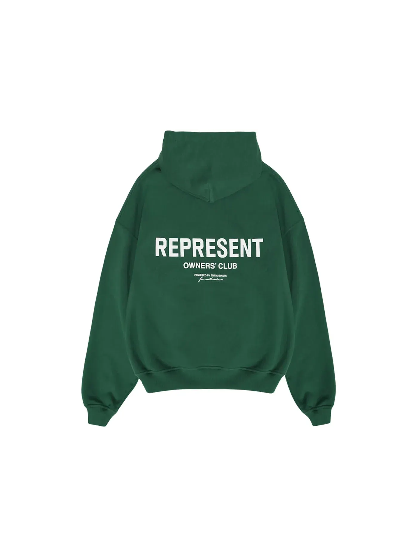 Мужская худи Owner's Club Represent — изображение 2 из 2, зеленый/белый