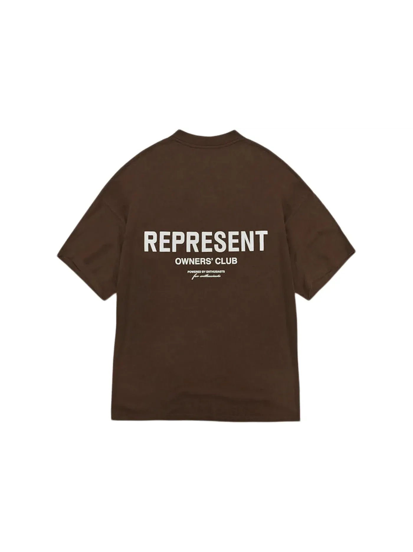 Мужская футболка с принтом T-Shirt Represent — изображение 2 из 2, коричневый/белый