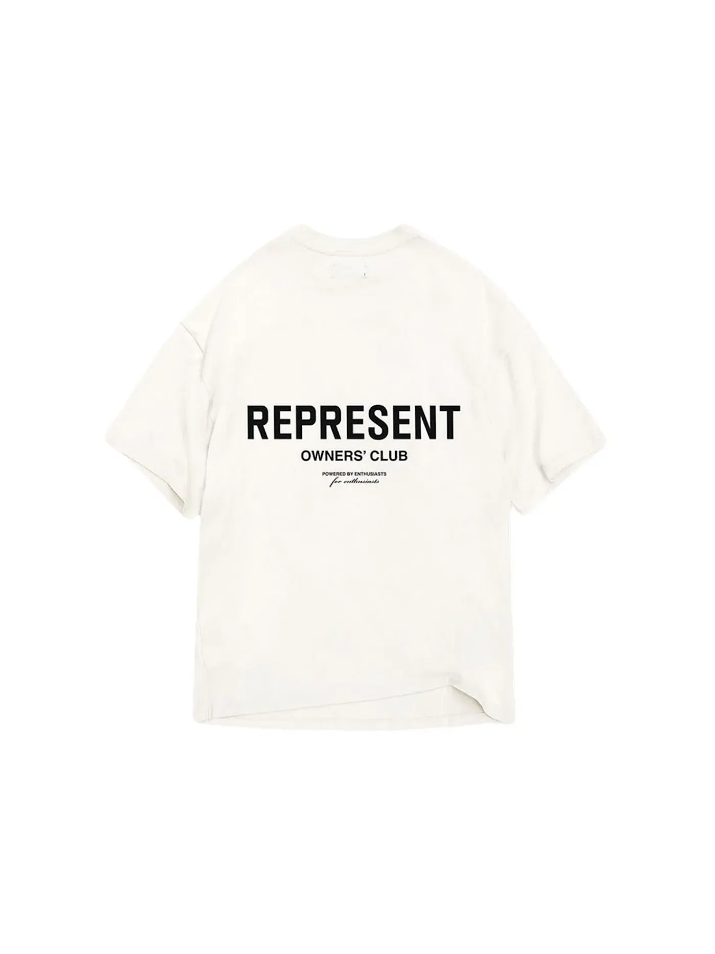 Мужская футболка с принтом Owner's Club T-Shirt Represent — изображение 2 из 2, белый/черный