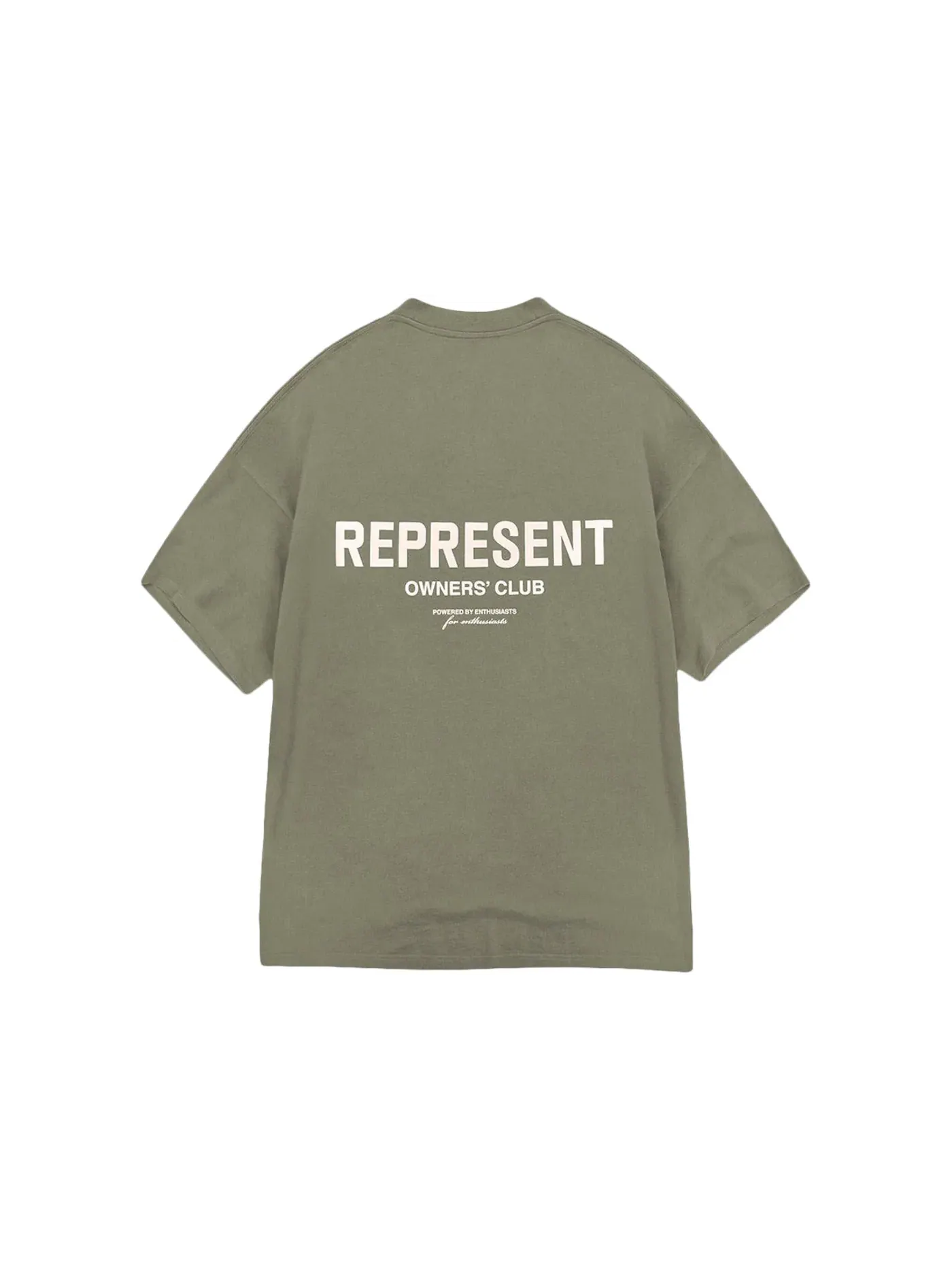 Мужская футболка Represent Owners Club T-Shirt — изображение 2 из 2, оливковый