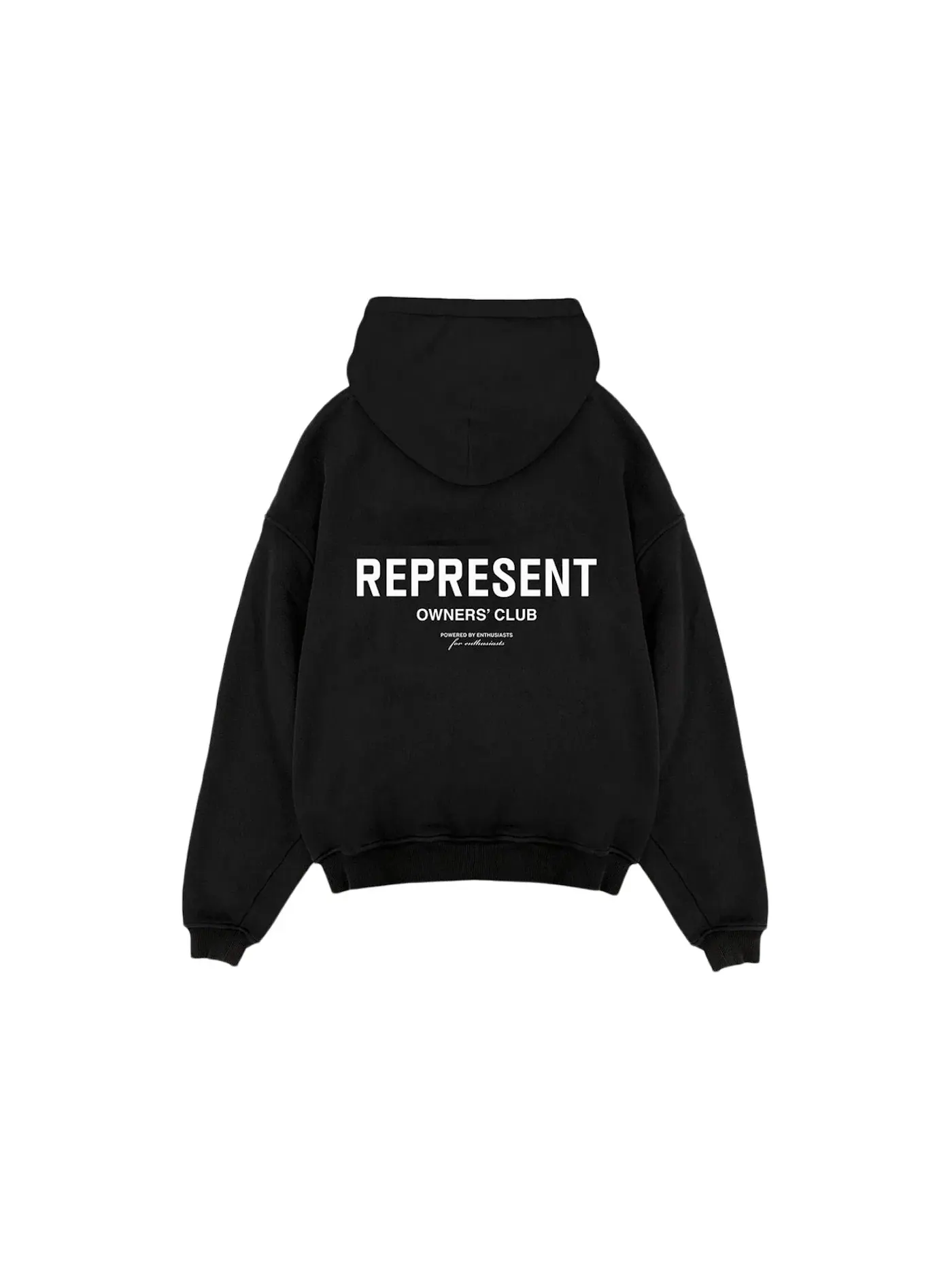 Мужская худи на молнии Zip Hoodie Represent — изображение 2 из 2, черный