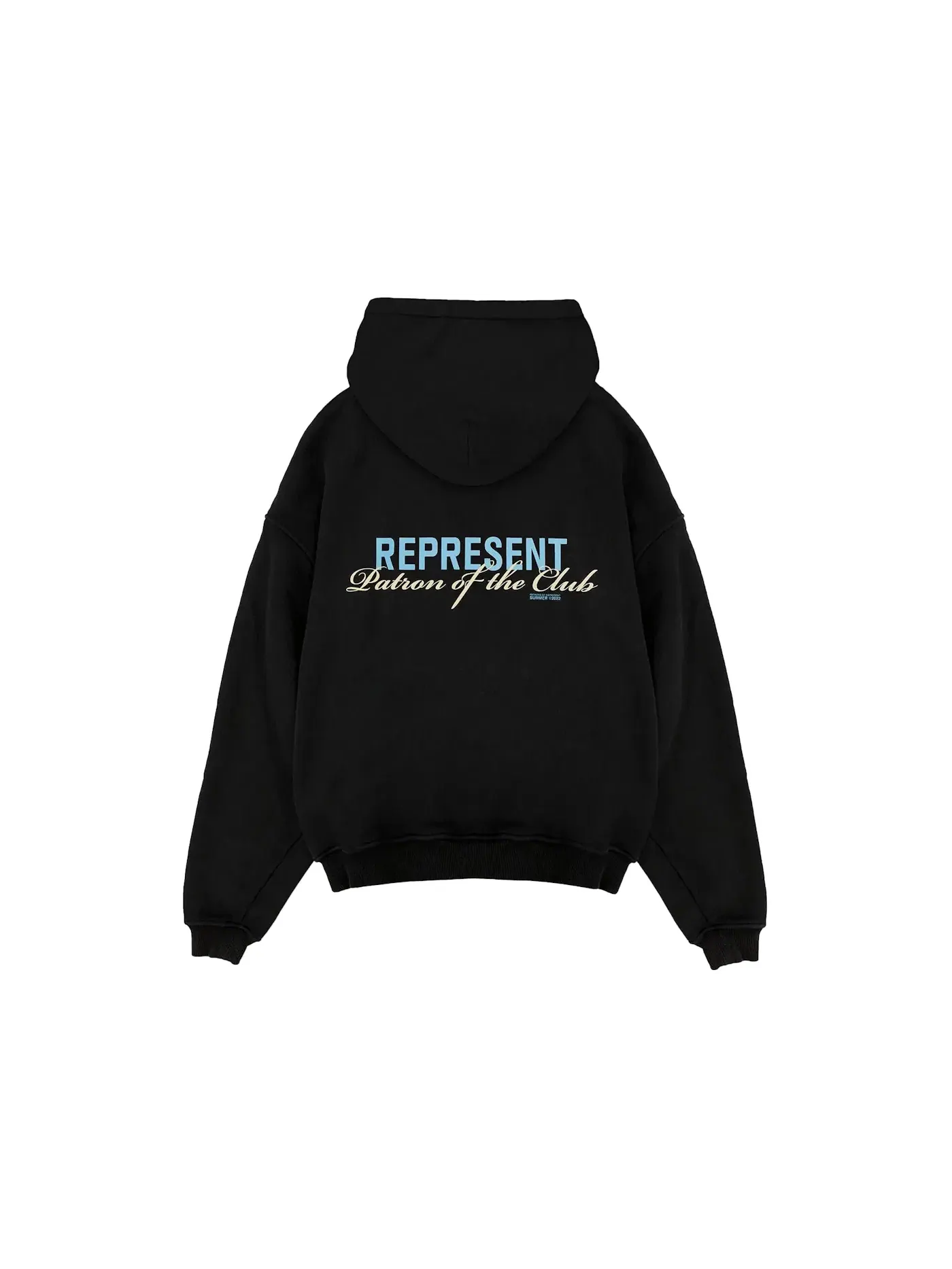 Мужской худи с принтом Patron Of The Club Represent — изображение 2 из 2, черный