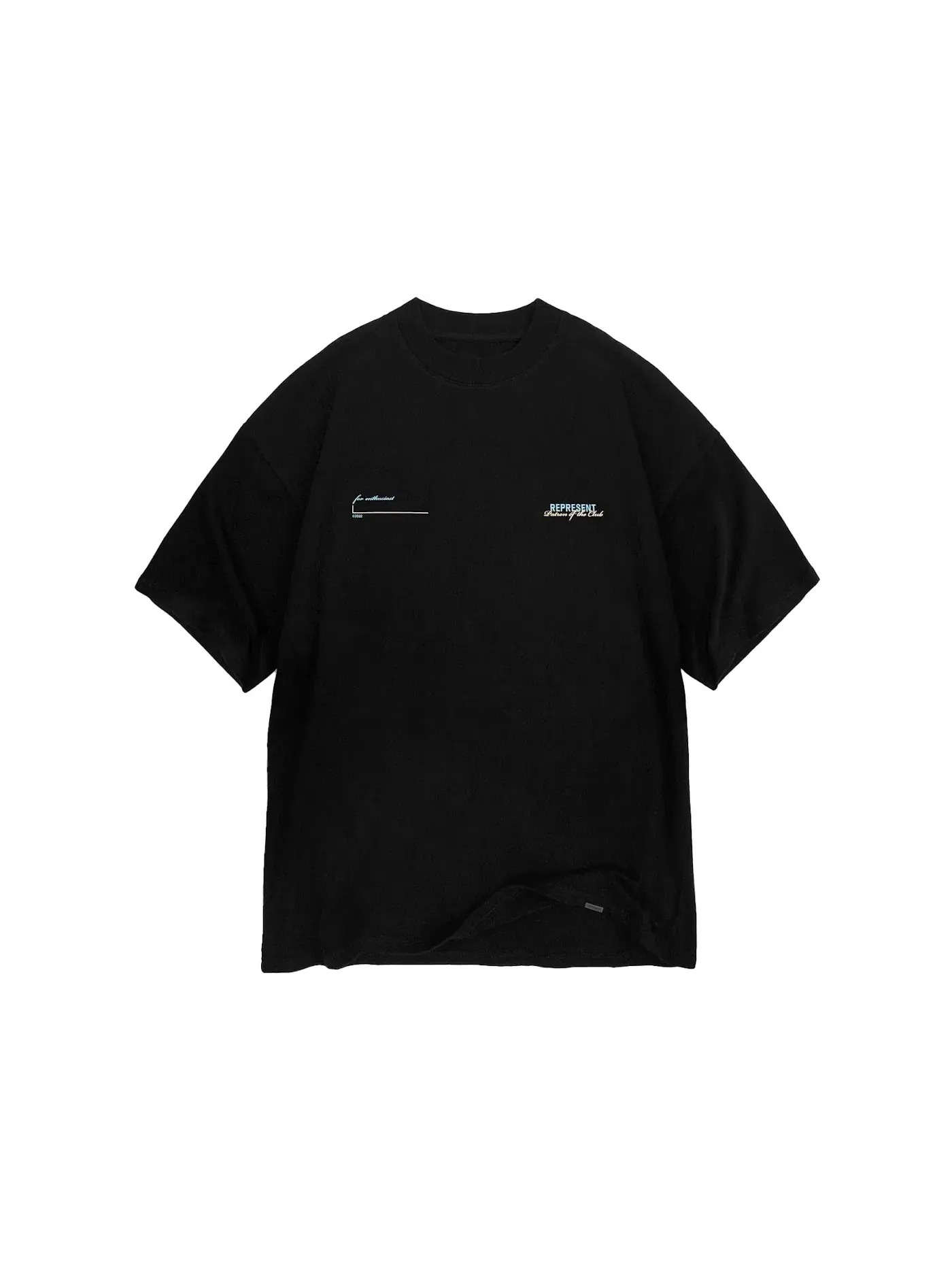 Мужская футболка с принтом Patron Of The Club Tee Represent — изображение 1 из 2, черный