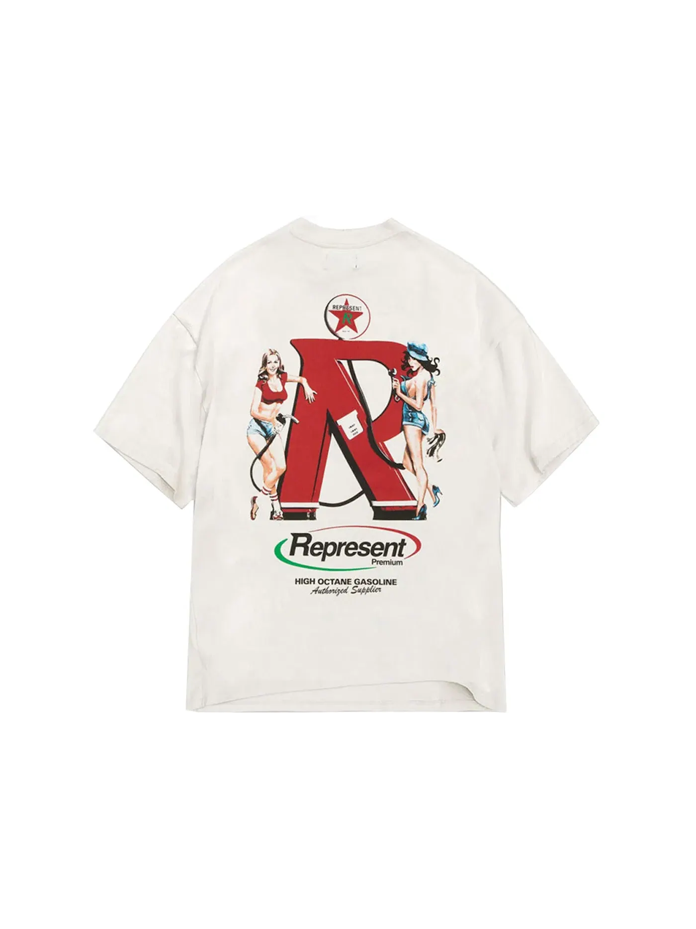Мужская футболка с круглым вырезом T-shirt Represent — изображение 2 из 2, белый