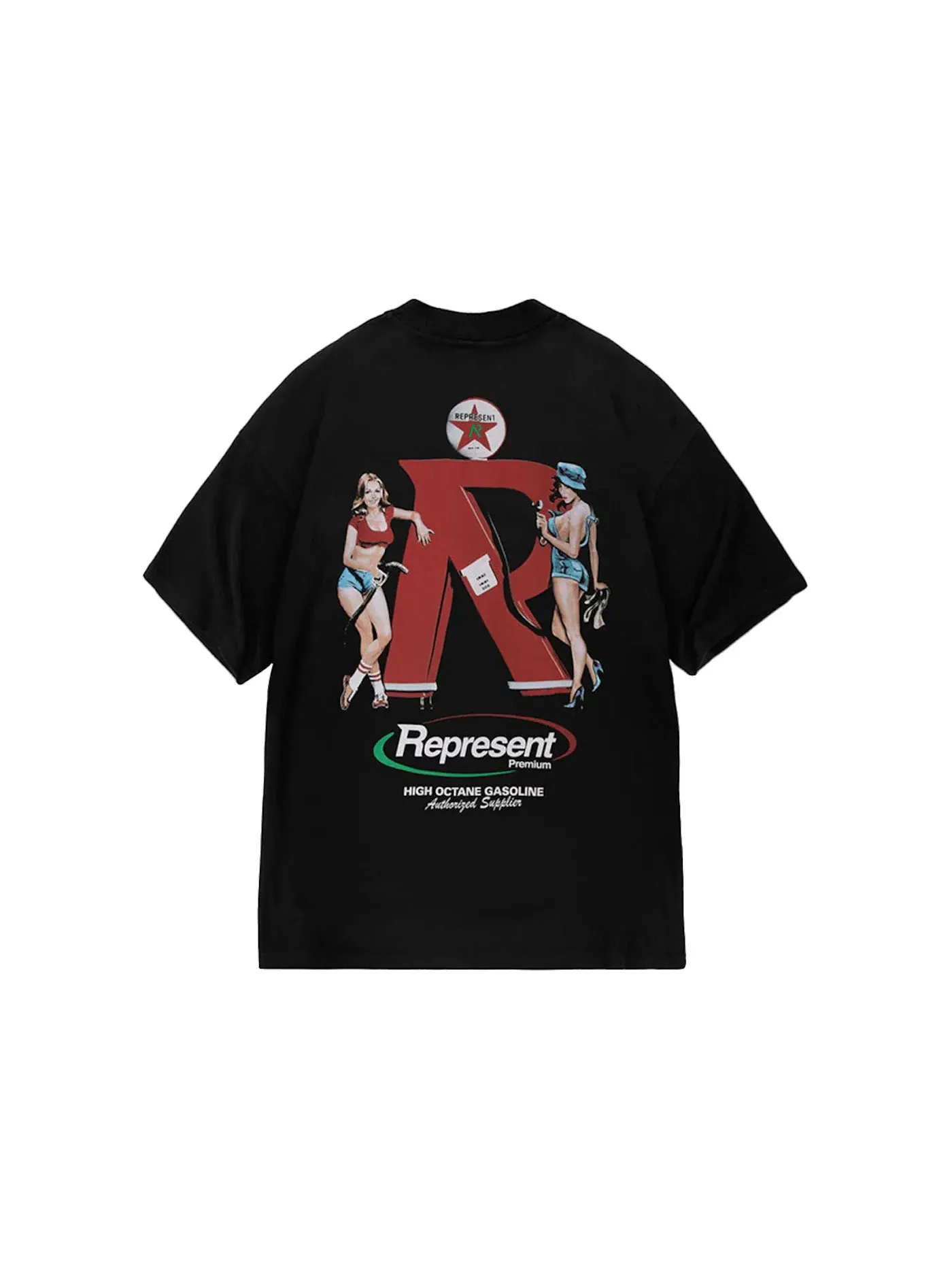 Мужская футболка с принтом Represent T-Shirt — изображение 2 из 2, черный