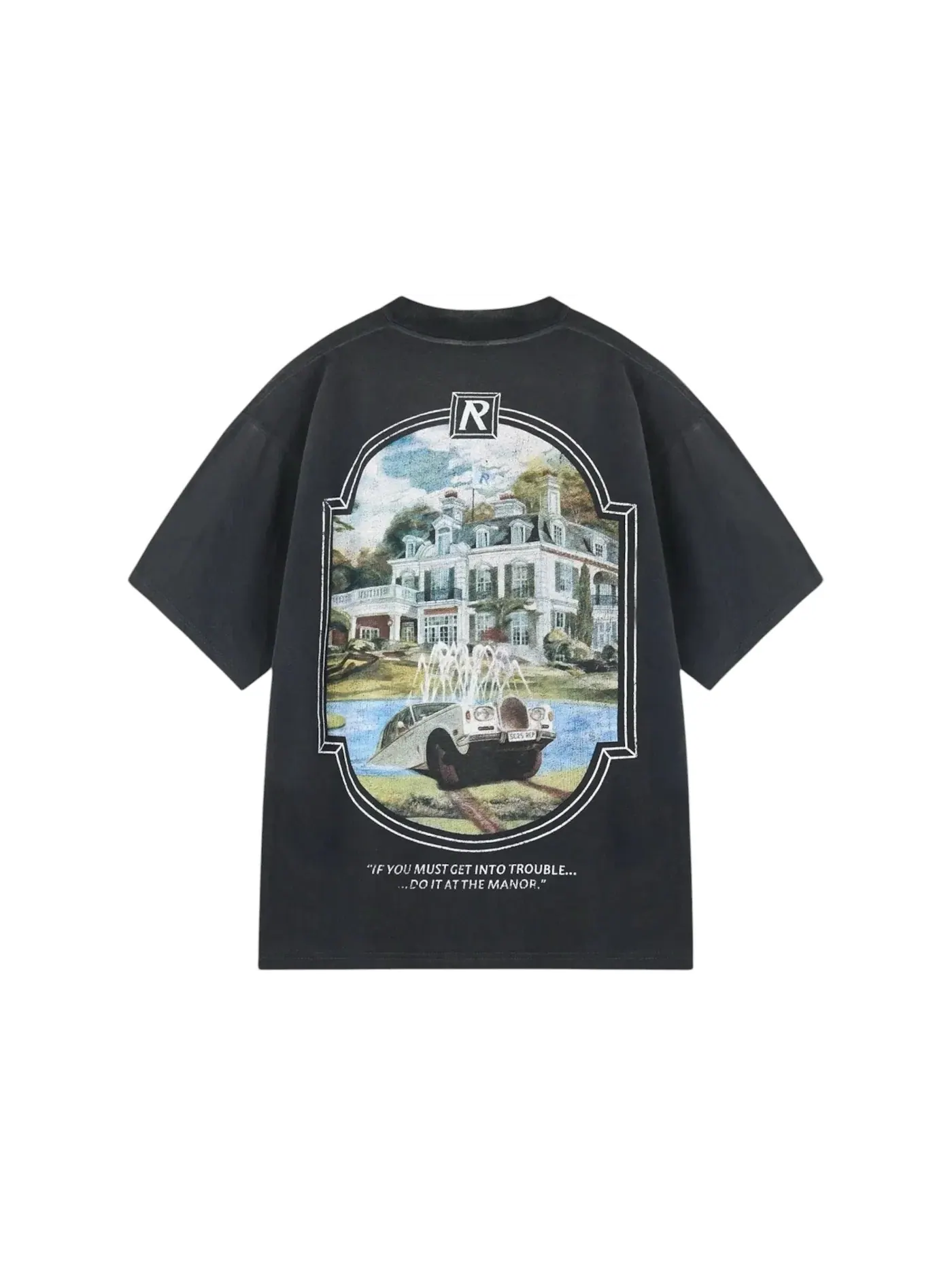 Мужская футболка с принтом Represent Revere Manor T-Shirt — изображение 2 из 2, черный