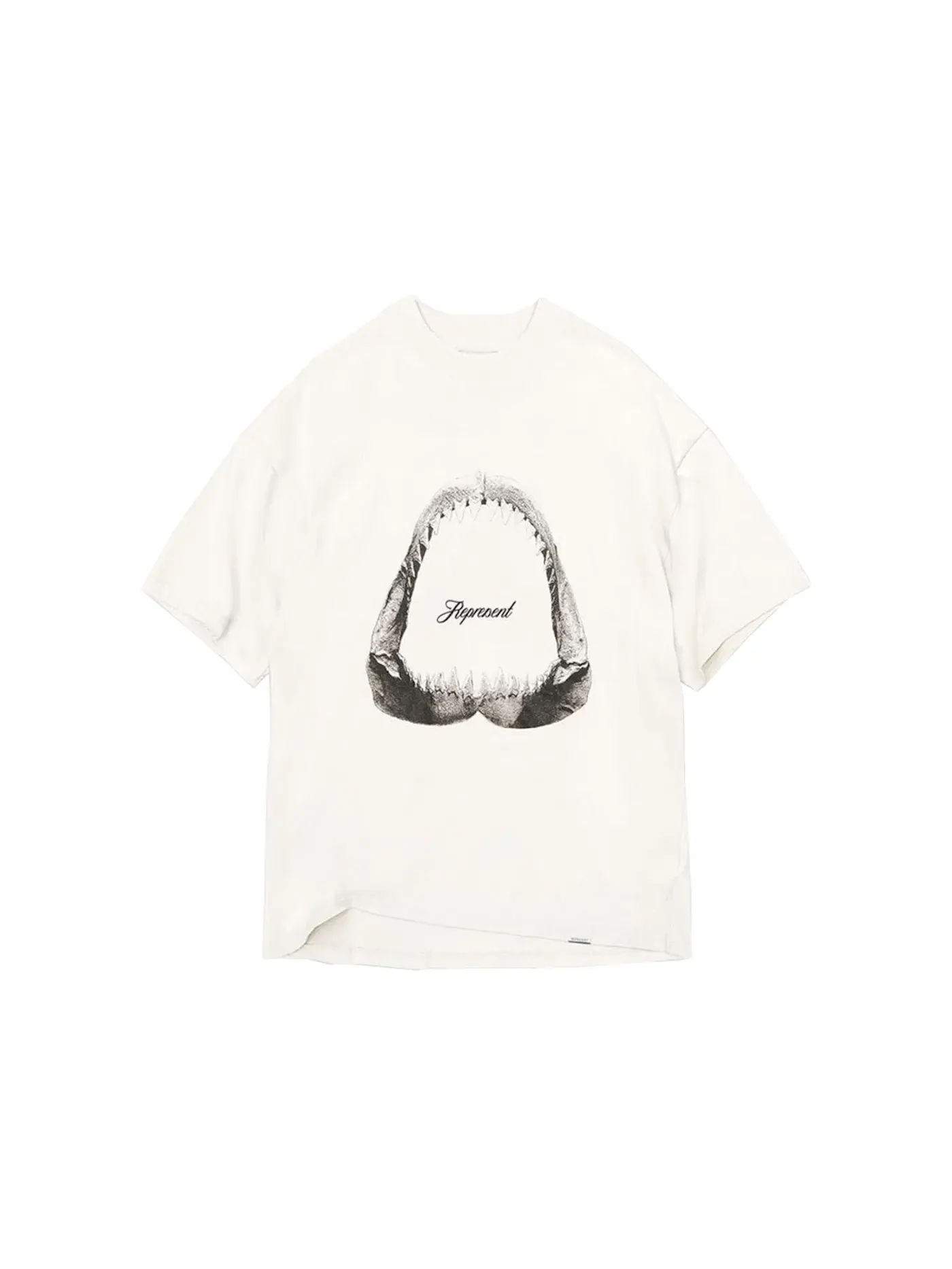 Мужская футболка с принтом Represent Shark Jaws T-shirt — изображение 1 из 1, белый