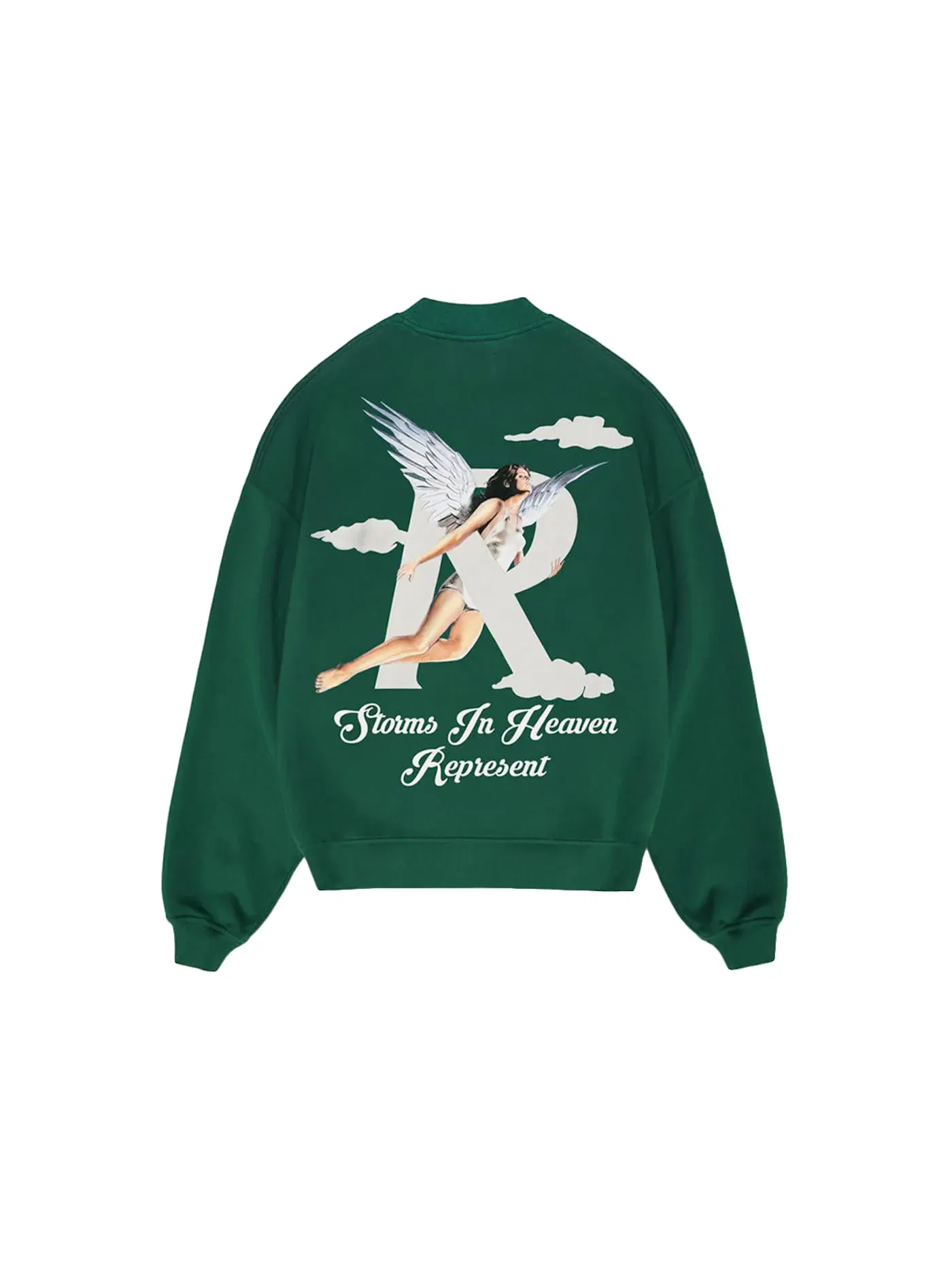 Мужской свитер с принтом Represent Sweater — изображение 2 из 2, зеленый