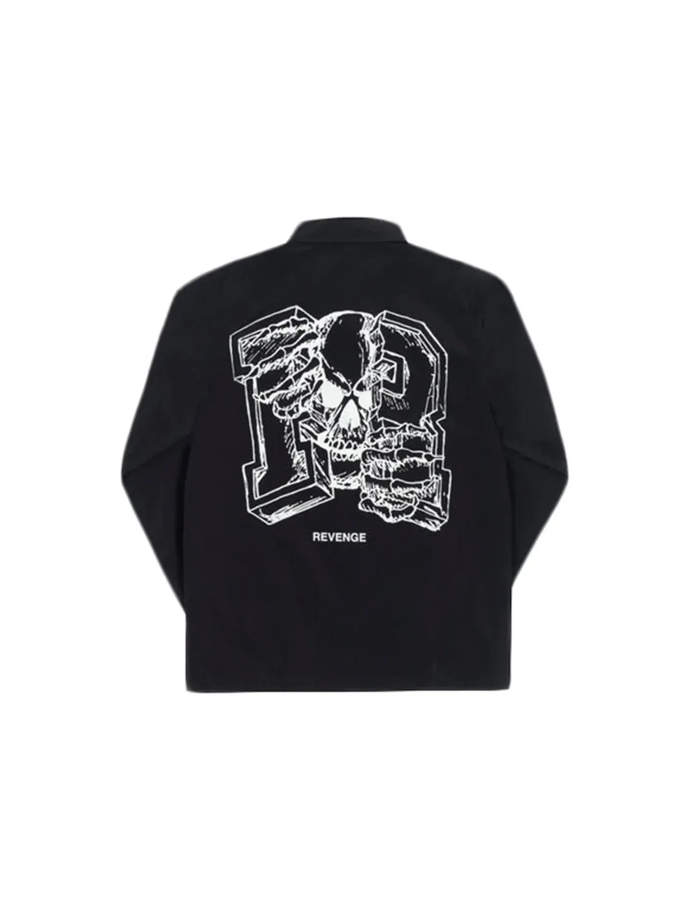 Мужская куртка-бомбер с принтом Revenge Broken R Coaches Jacket — изображение 1 из 2, черный