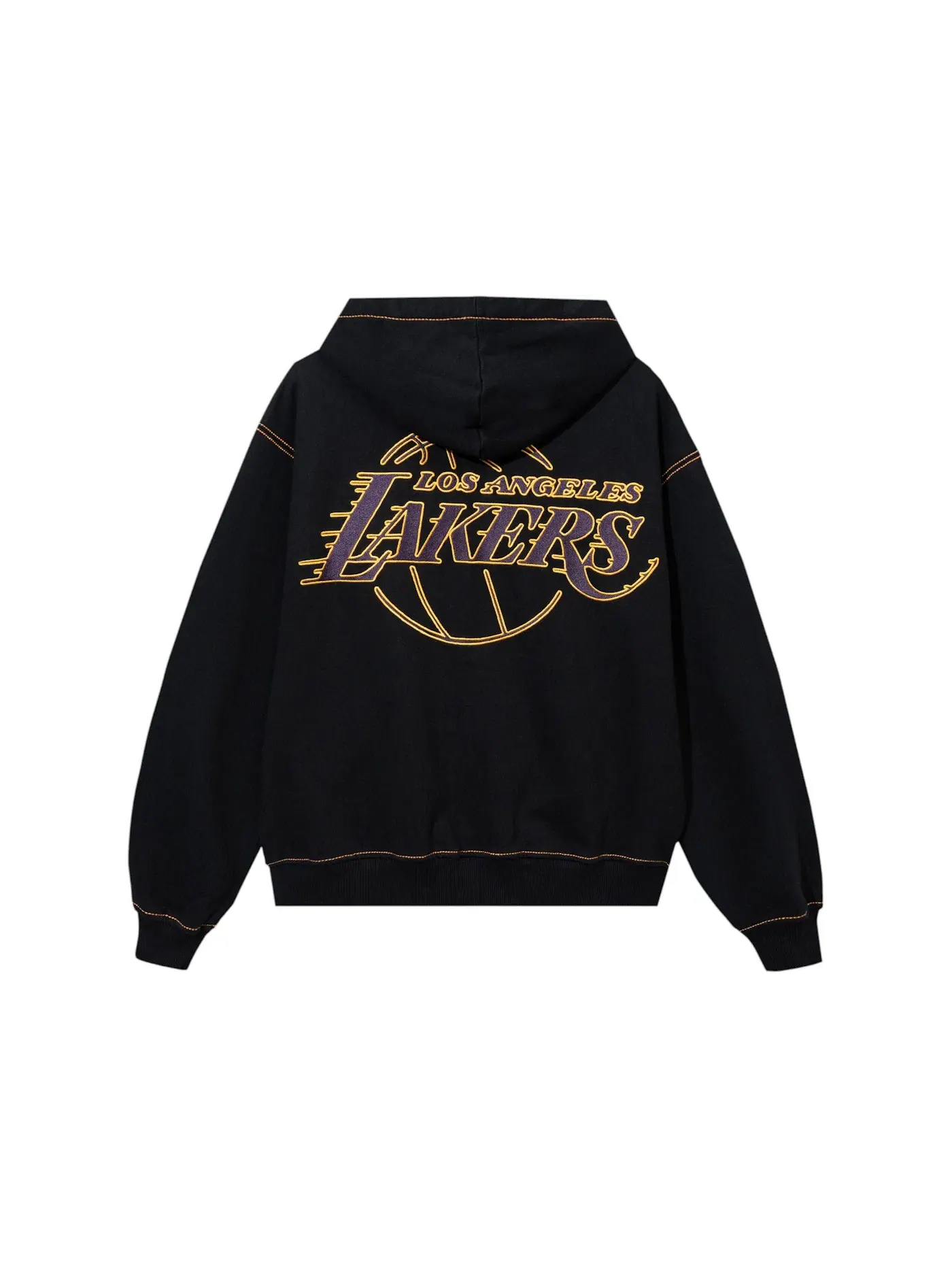 Мужская худи с контрастными швами Revenge Hoodie — изображение 2 из 2, черный/фиолетовый