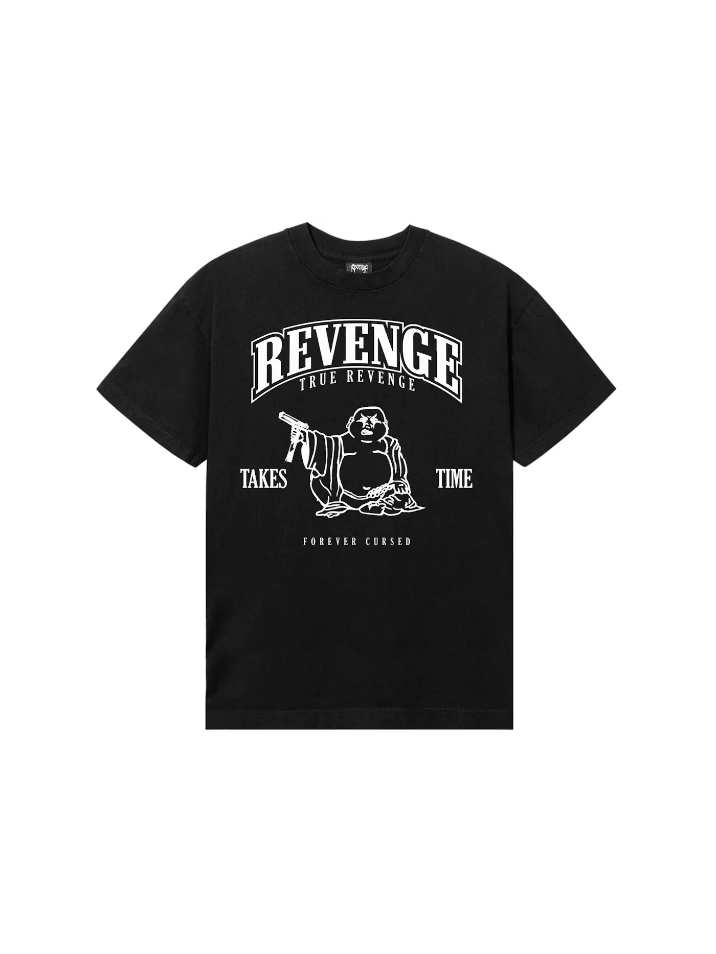 Мужская футболка с принтом Tee Revenge — изображение 1 из 1, черный/белый