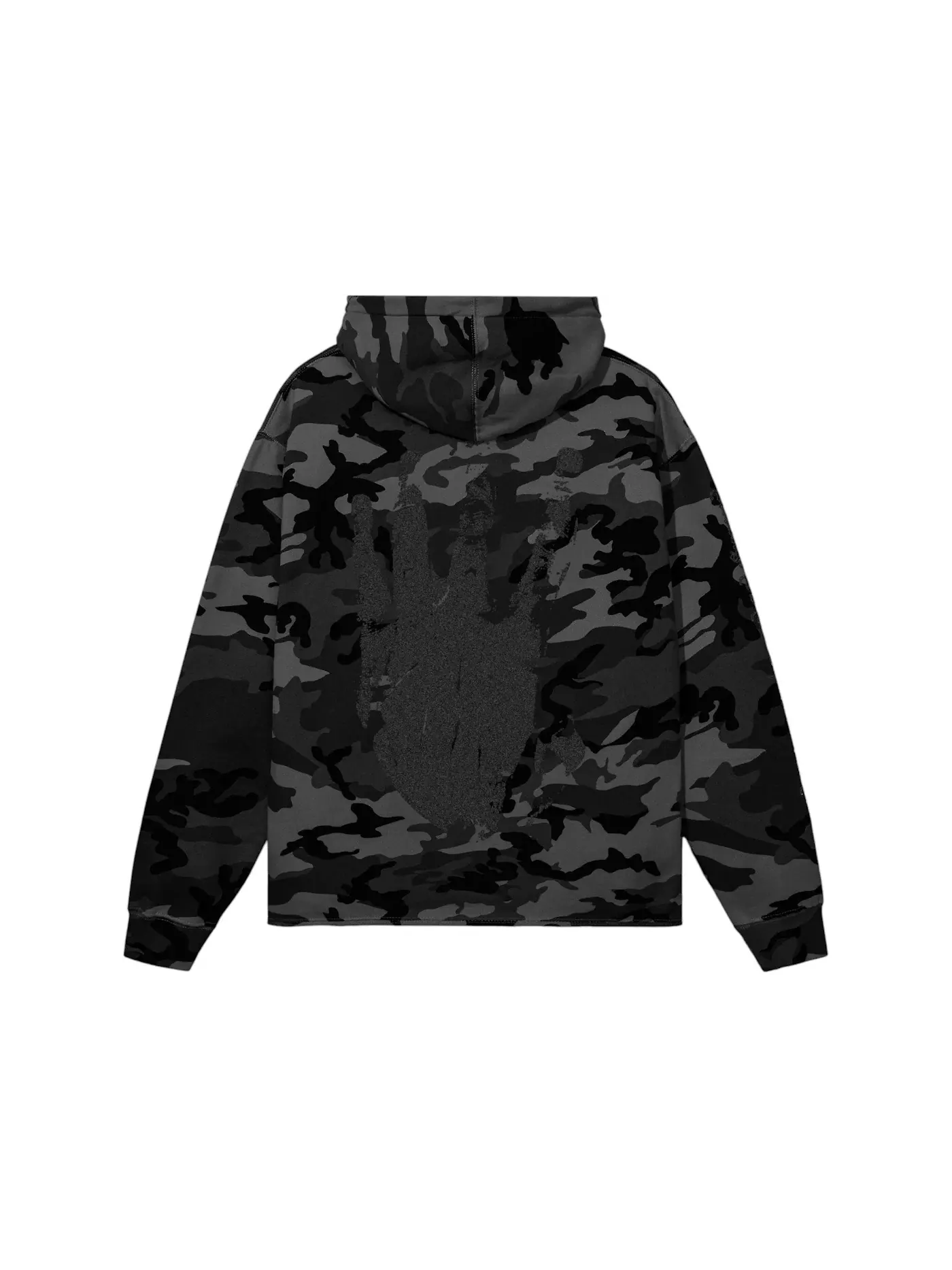 Мужская худи с принтом Revenge Hoodie — изображение 2 из 2, черный
