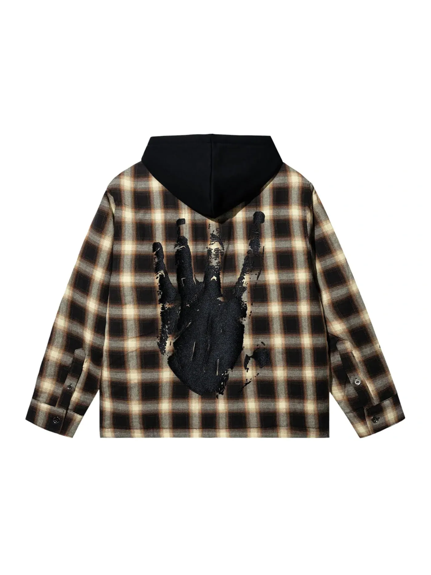 Мужская худи-фланель Revenge Flannel — изображение 2 из 2, коричневый/черный