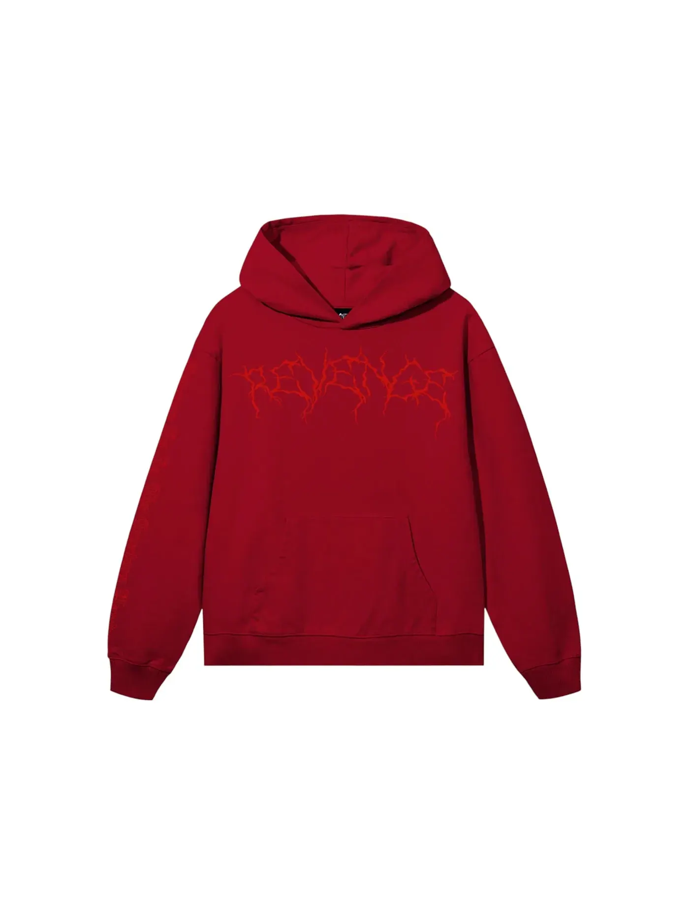 Мужской худи с принтом Revenge Hoodie Red/Red — изображение 1 из 2