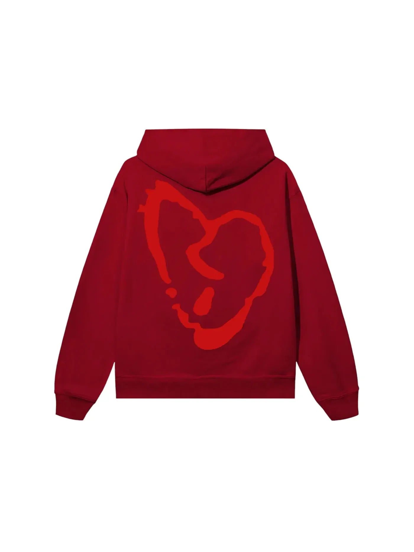 Мужской худи с принтом Revenge Hoodie Red/Red — изображение 2 из 2