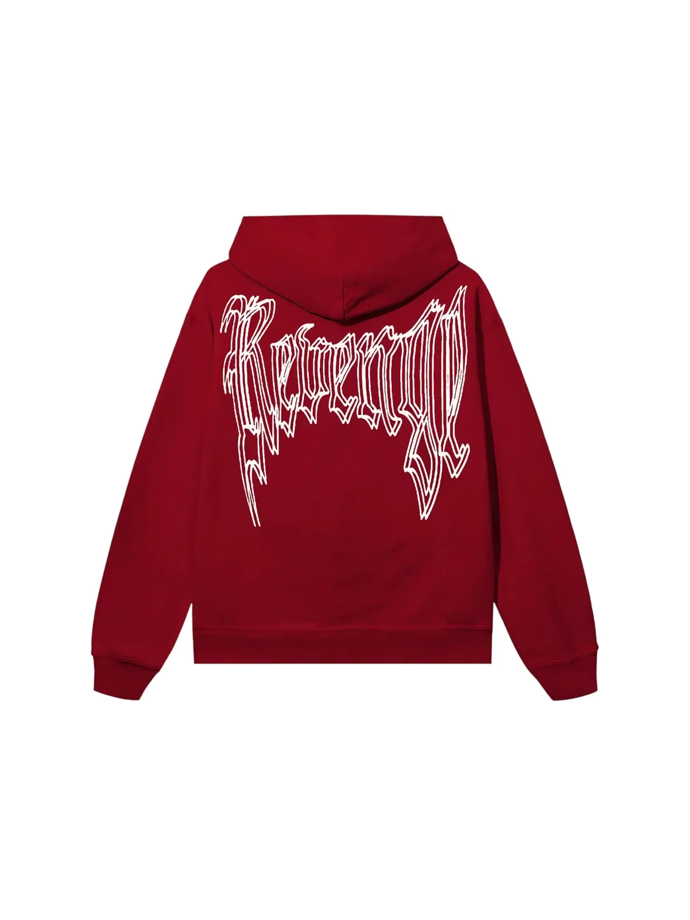 Мужская худи с принтом Revenge Hoodie — изображение 2 из 2, красный