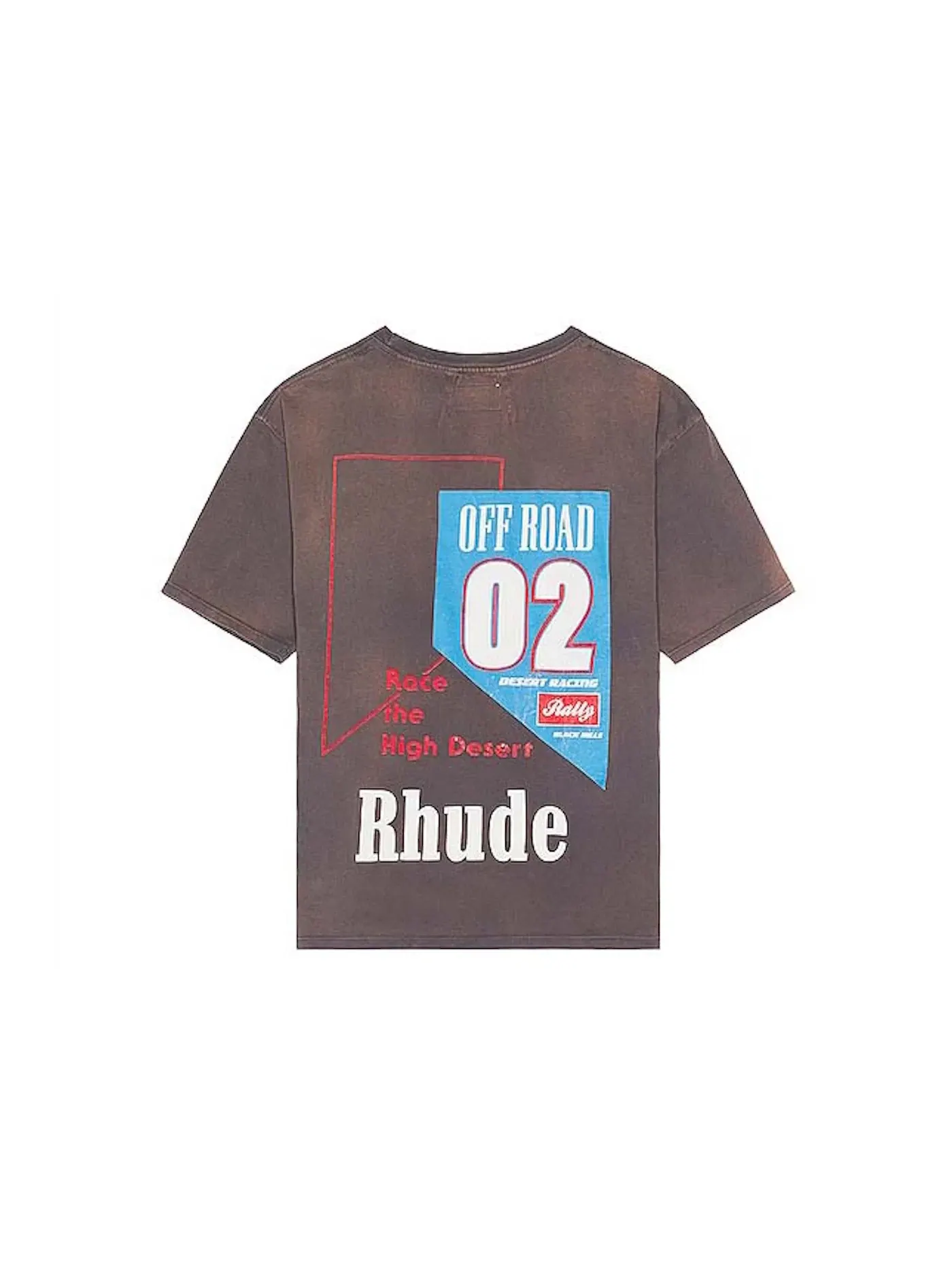 Мужская футболка с принтом Tee Rhude — изображение 2 из 2, серый