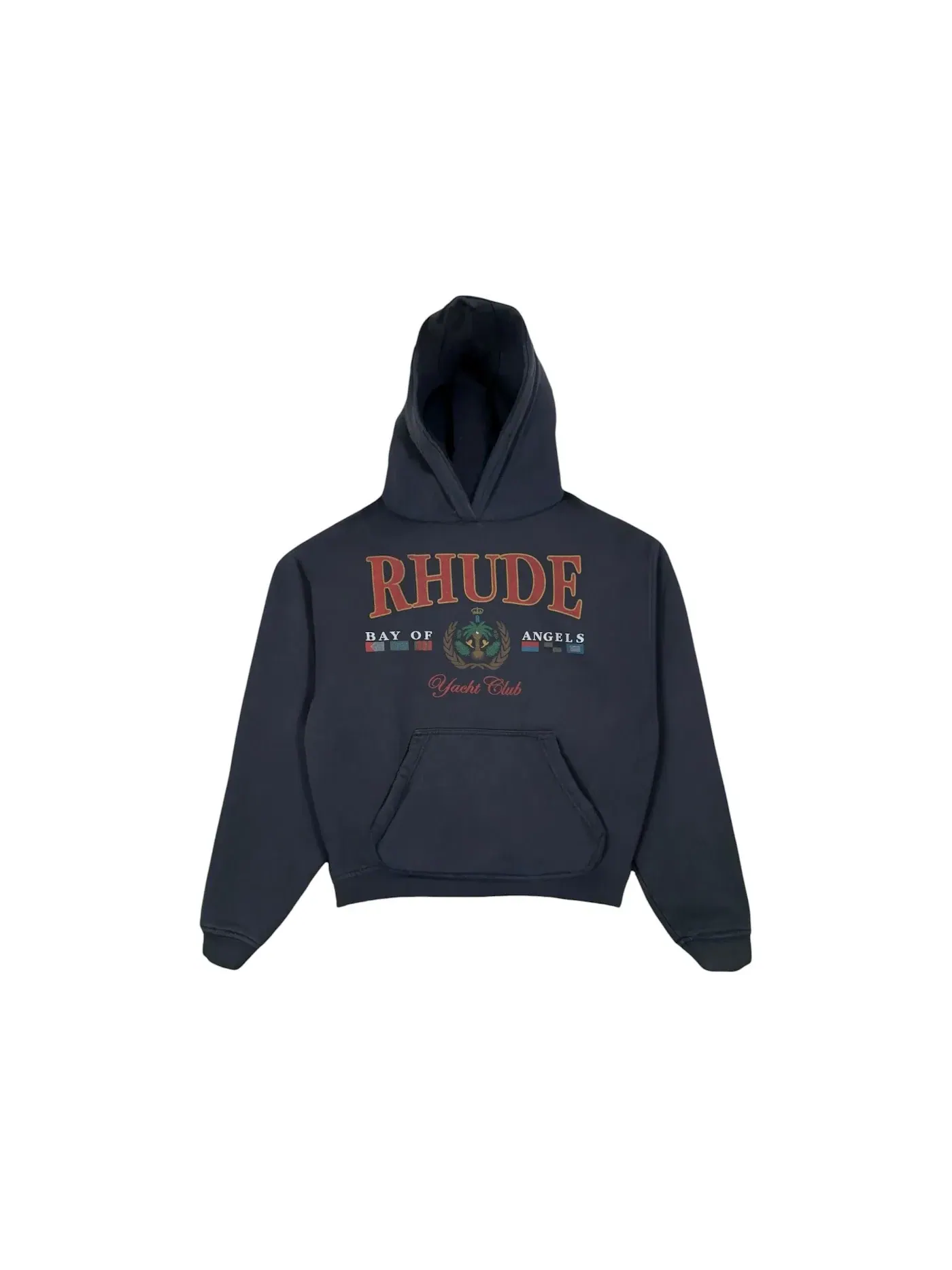Мужской худи с принтом Rhude Hood Black — изображение 1 из 3