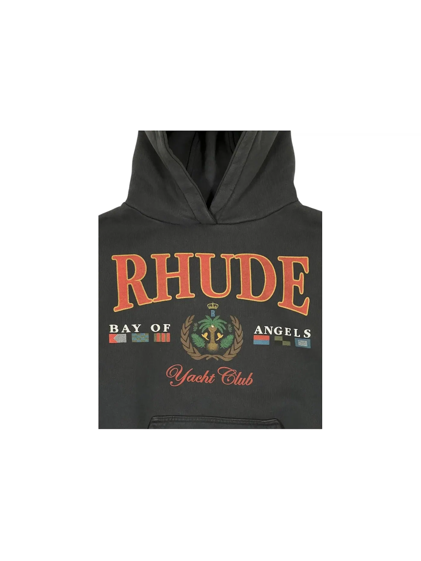 Мужской худи с принтом Rhude Hood Black — изображение 3 из 3