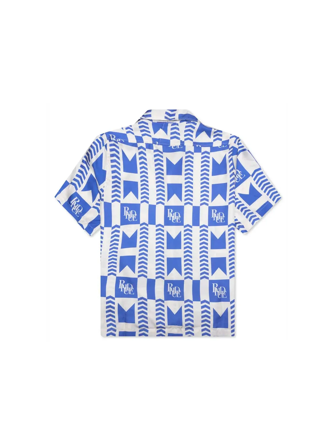 Мужская рубашка с принтом Shirt Rhude — изображение 2 из 2, синий/слоновая кость
