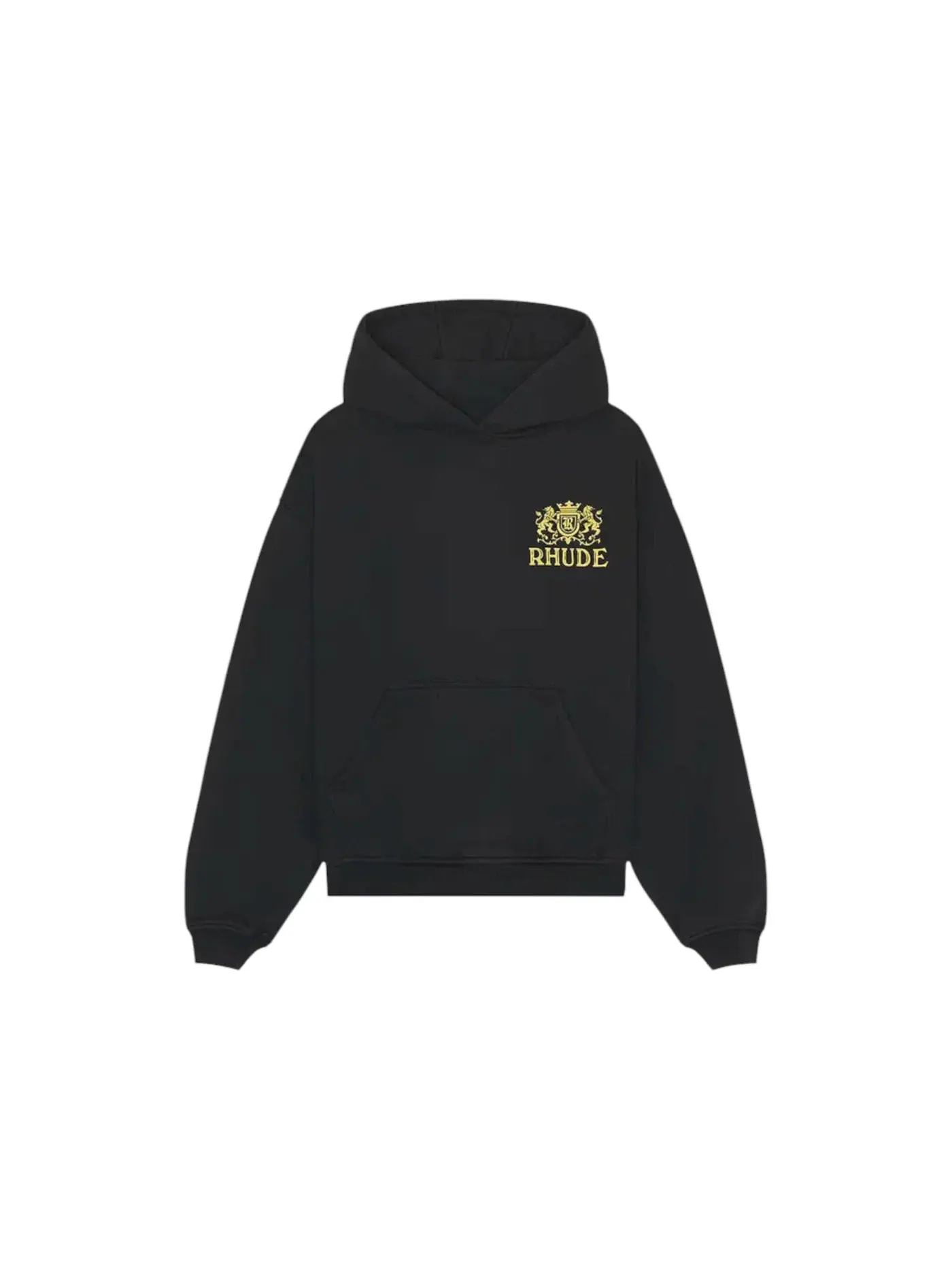Мужское худи с принтом Rhude Hoodie — изображение 1 из 2, черный