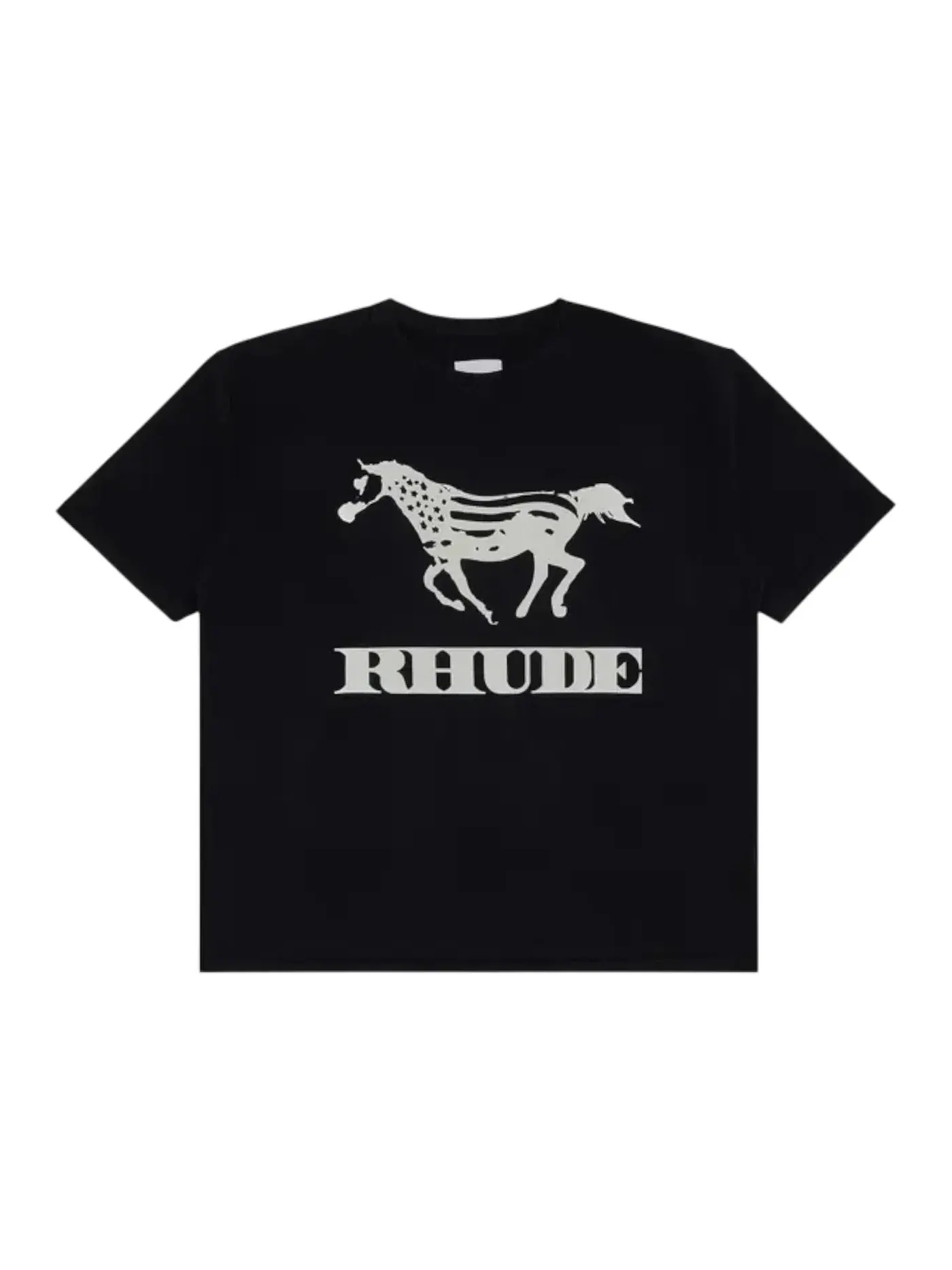 Мужская футболка с принтом Tee Rhude — изображение 1 из 1, винтажный черный