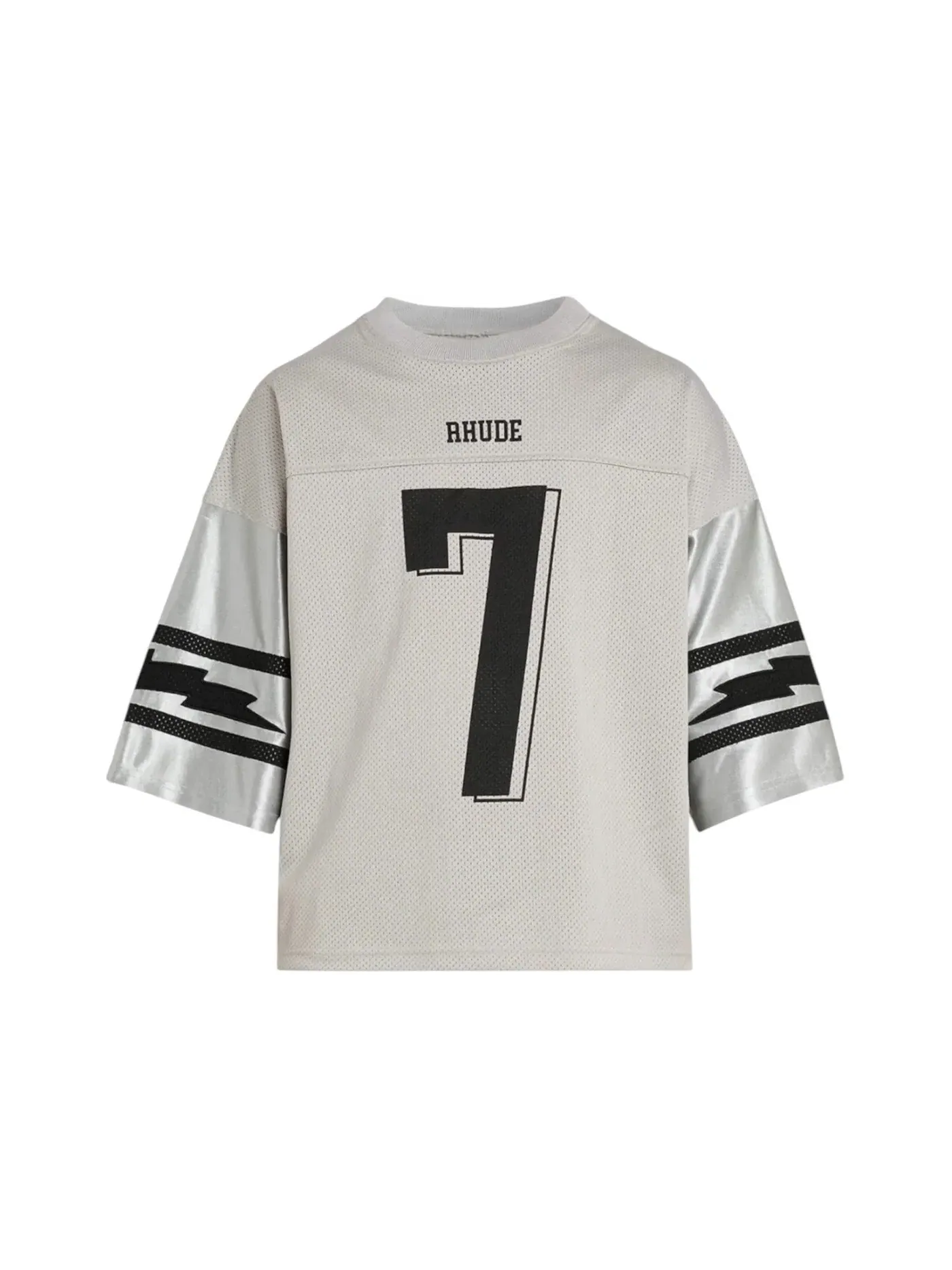 Мужская футболка с принтом Jersey Rhude — изображение 1 из 1, серый/серебристый