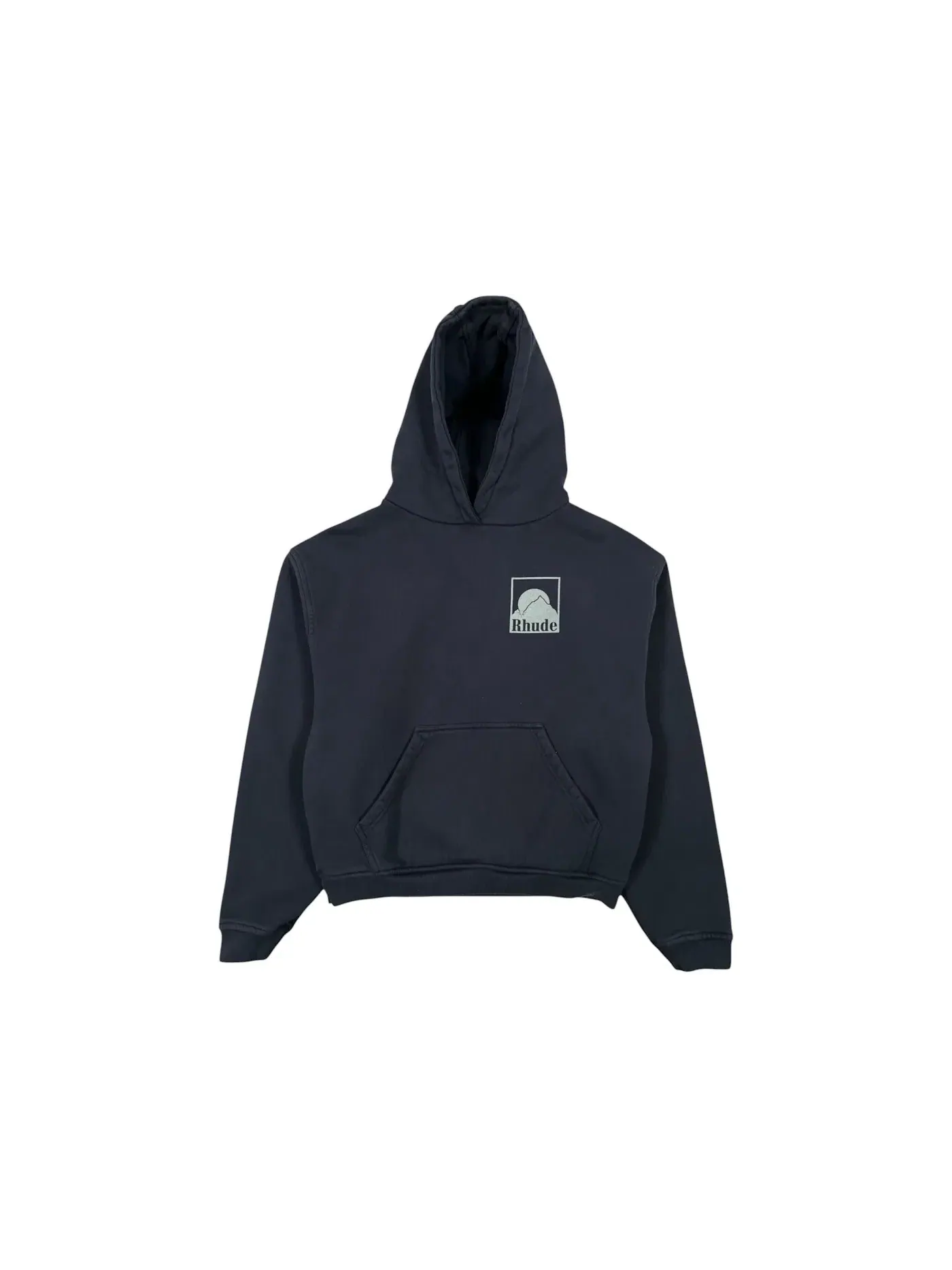 Мужской худи с принтом Rhude Hood — изображение 1 из 3, черный