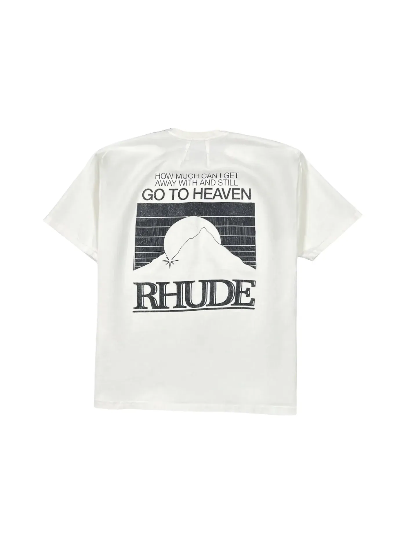 Мужская футболка с принтом Moonlight Pack Rhude — изображение 2 из 2, винтажный белый/черный