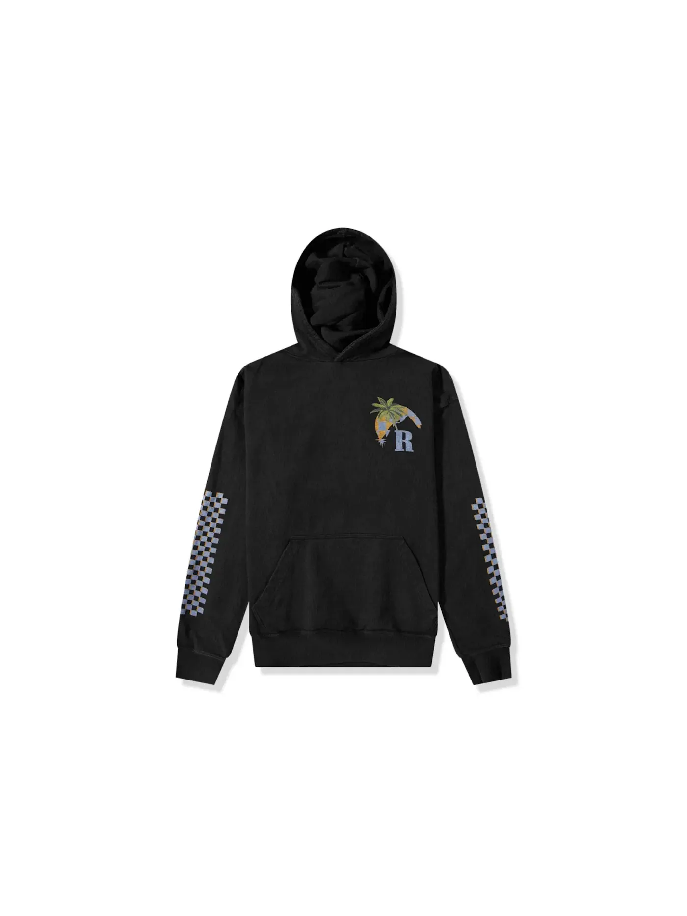 Мужской худи оверсайз с принтом Moonlight Tropics Rhude — изображение 1 из 2, черный